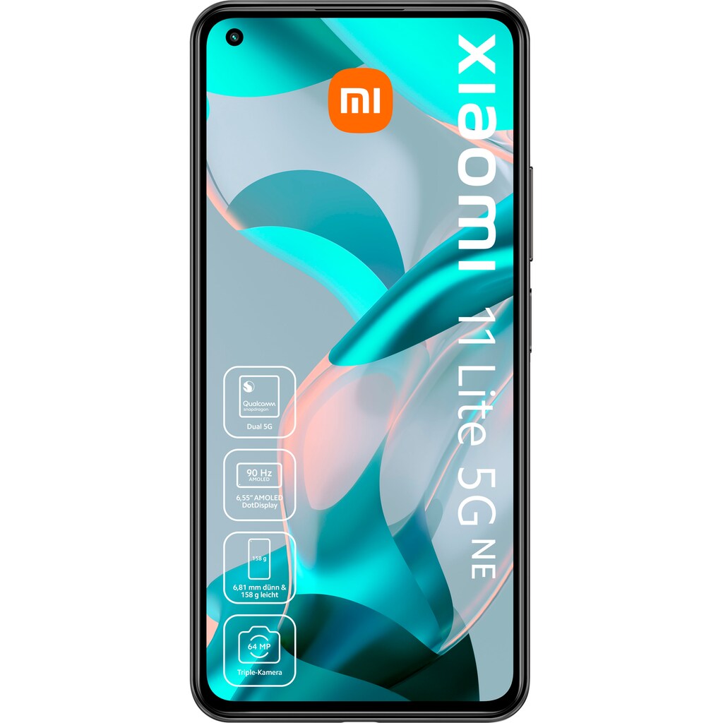 Xiaomi Smartphone »11 Lite 5G NE«, Truffle Black, 16,64 cm/6,55 Zoll, 128 GB Speicherplatz, 64 MP Kamera