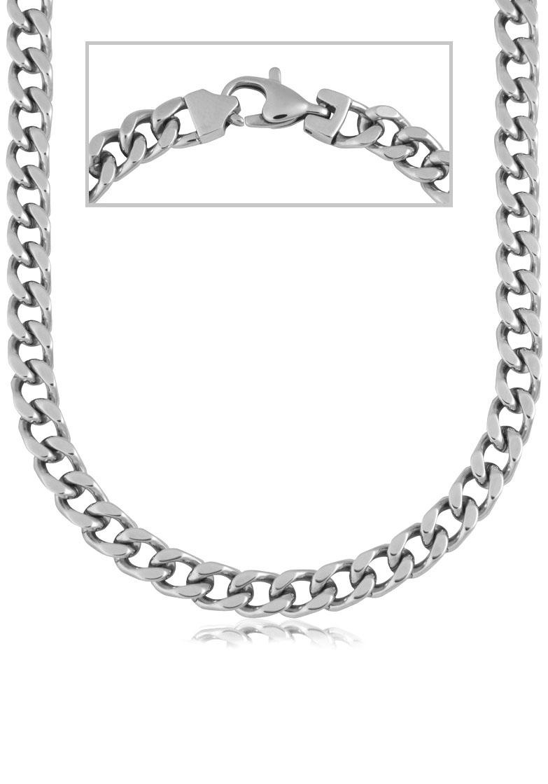 Firetti Edelstahlkette "Schmuck Geschenk Halskette Panzerkette"