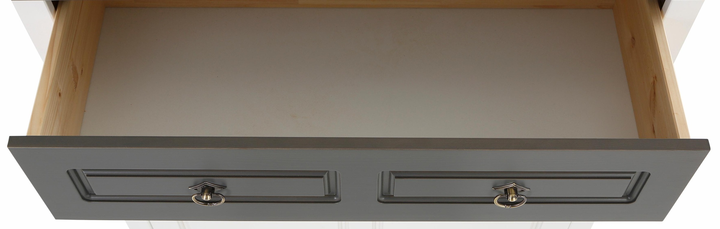 Home affaire Schuhschrank »Basilico«, aus massiver Kiefer, FSC®, Breite 90 cm, mit Schublade, Kassettenoptik
