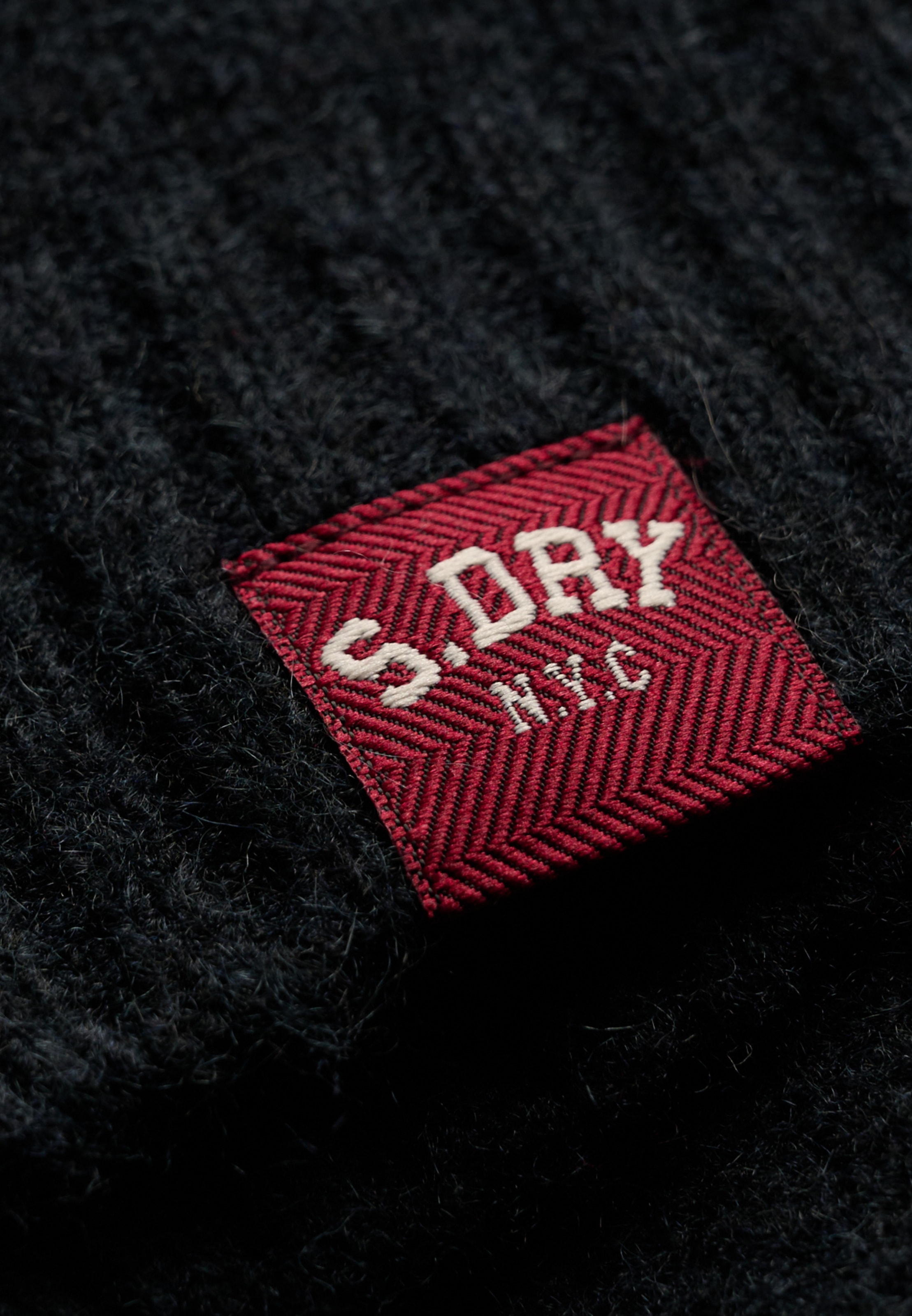 Superdry Strickpullover »BARDOT KNITTED JUMPER« Materialmix, hochwertig mit Woll-Anteil