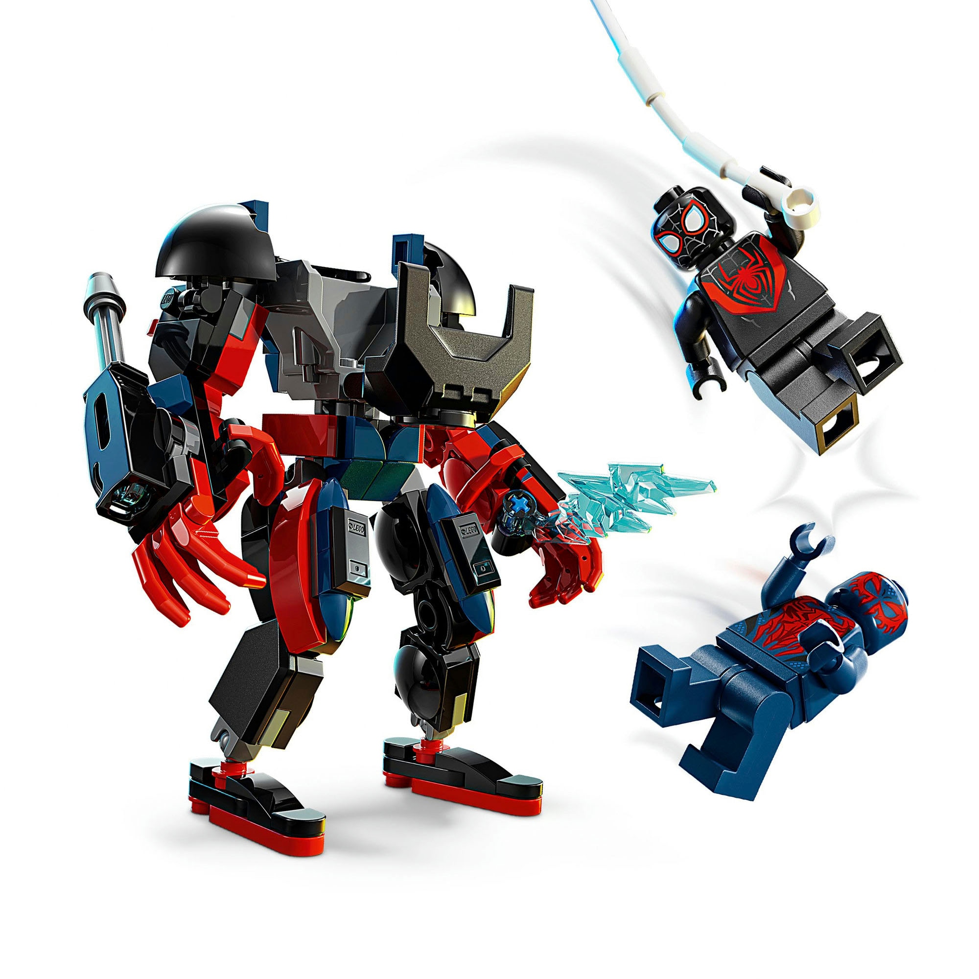 LEGO® Konstruktionsspielsteine »Miles Morales Mech vs. Spider-Man 2099 (76337), LEGO Super Heroes«