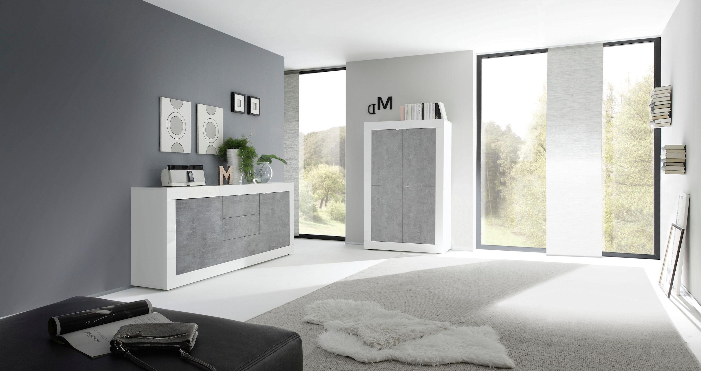 LC Highboard »Basic«, Höhe 162 cm auf Rechnung bestellen