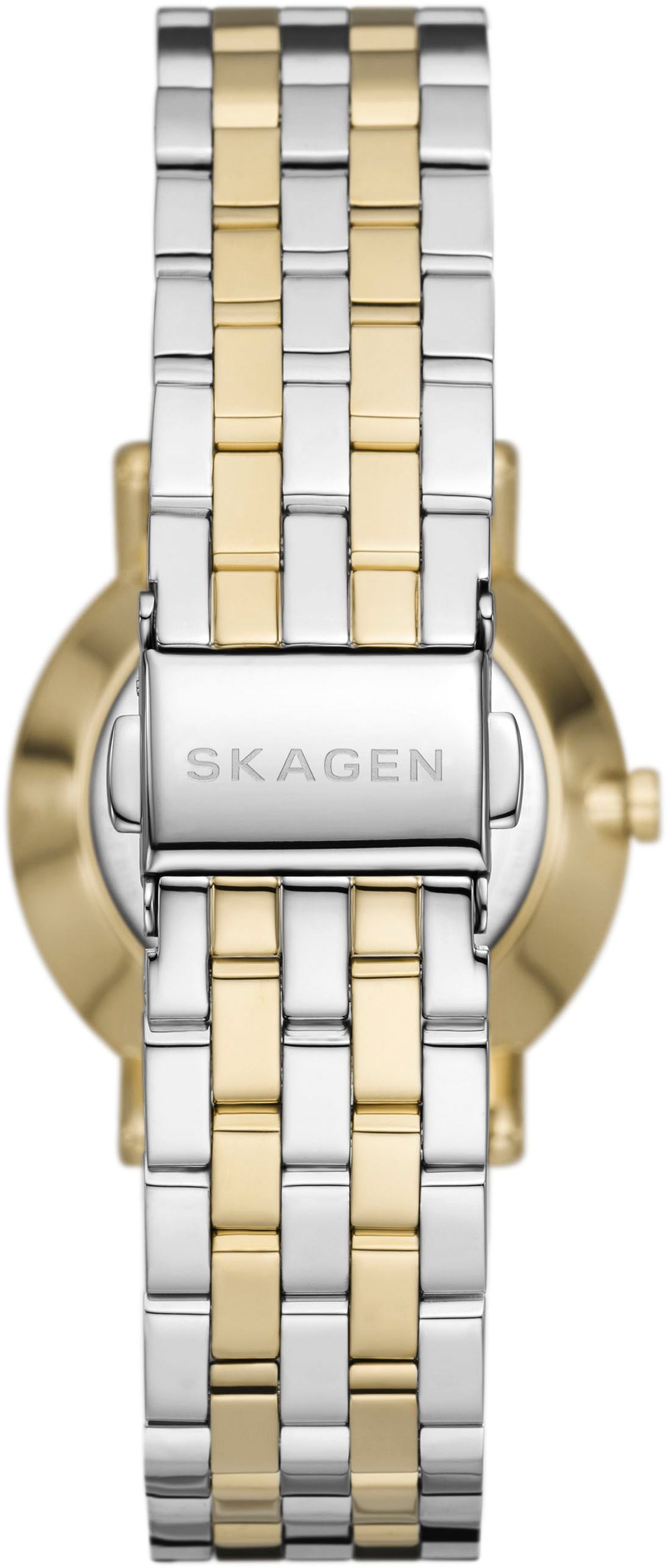 Skagen Quarzuhr »KUPPEL LILLE, SKW3122«, Armbanduhr, Damenuhr, dezentrale Sekunde, Edelstahlarmband