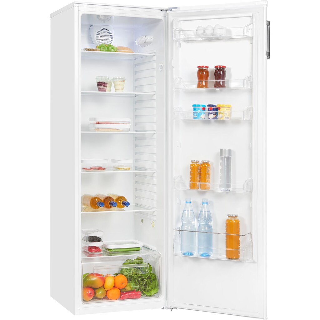 exquisit Kühlschrank »KS301-V-H-010E«, KS301-V-H-010E weiss, 169 cm hoch, 55,8 cm breit, 297 L Volumen