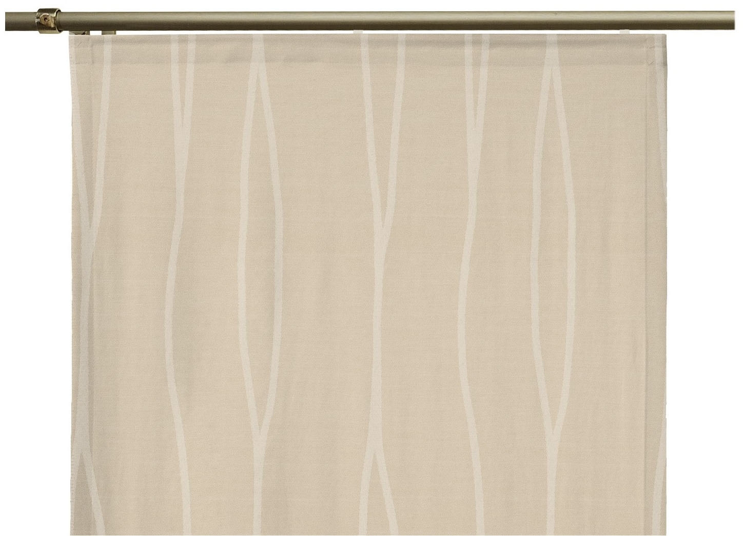 Wirth Schiebegardine »LANGWASSER« Klettband 1 Stk. tlg. inkl. Beschwerungsstange