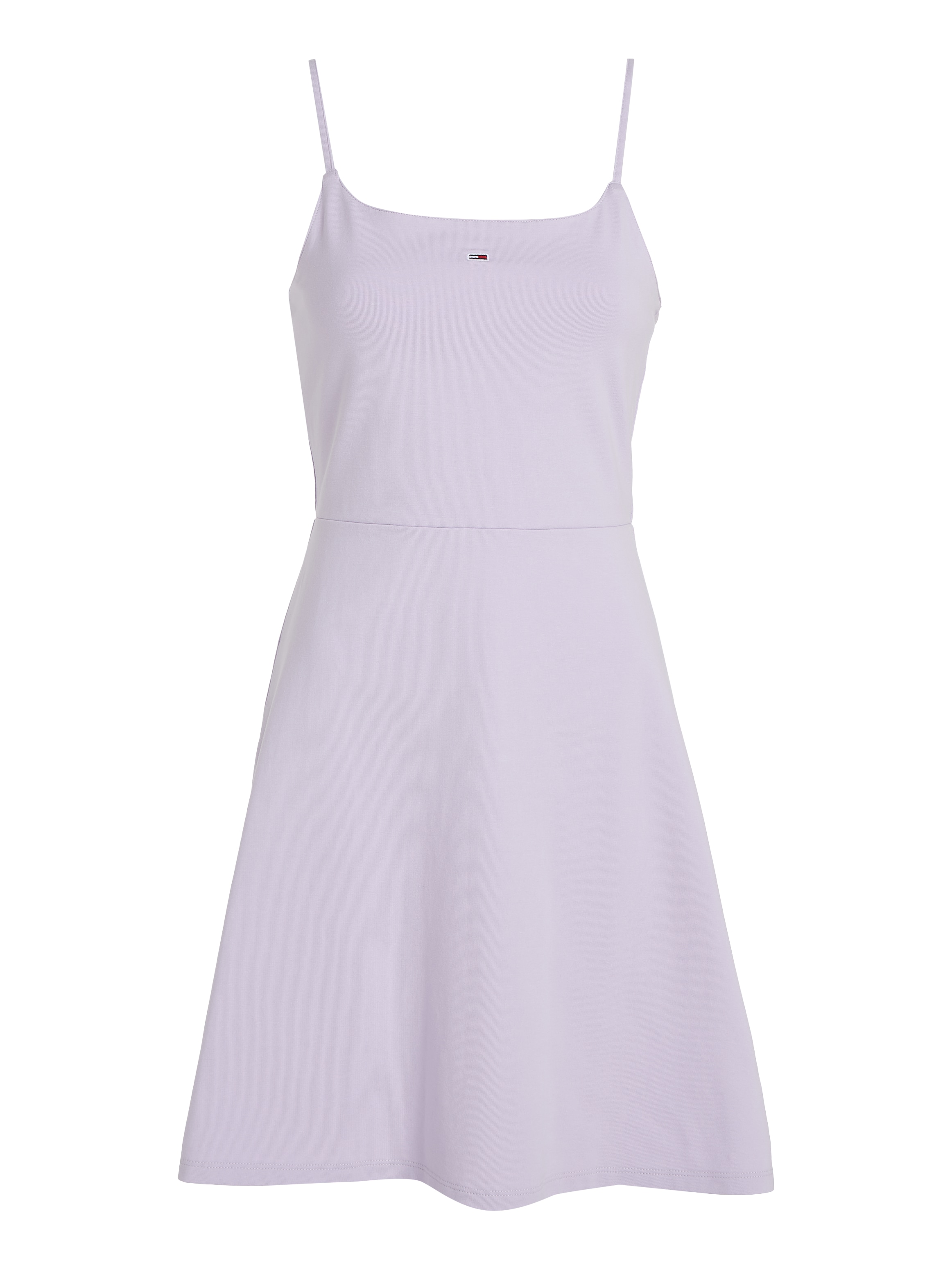 Tommy Jeans Spaghettikleid »TJW ESSENTIAL STRAP FLARE DRESS«, mit verstellbaren Spaghettiträgern
