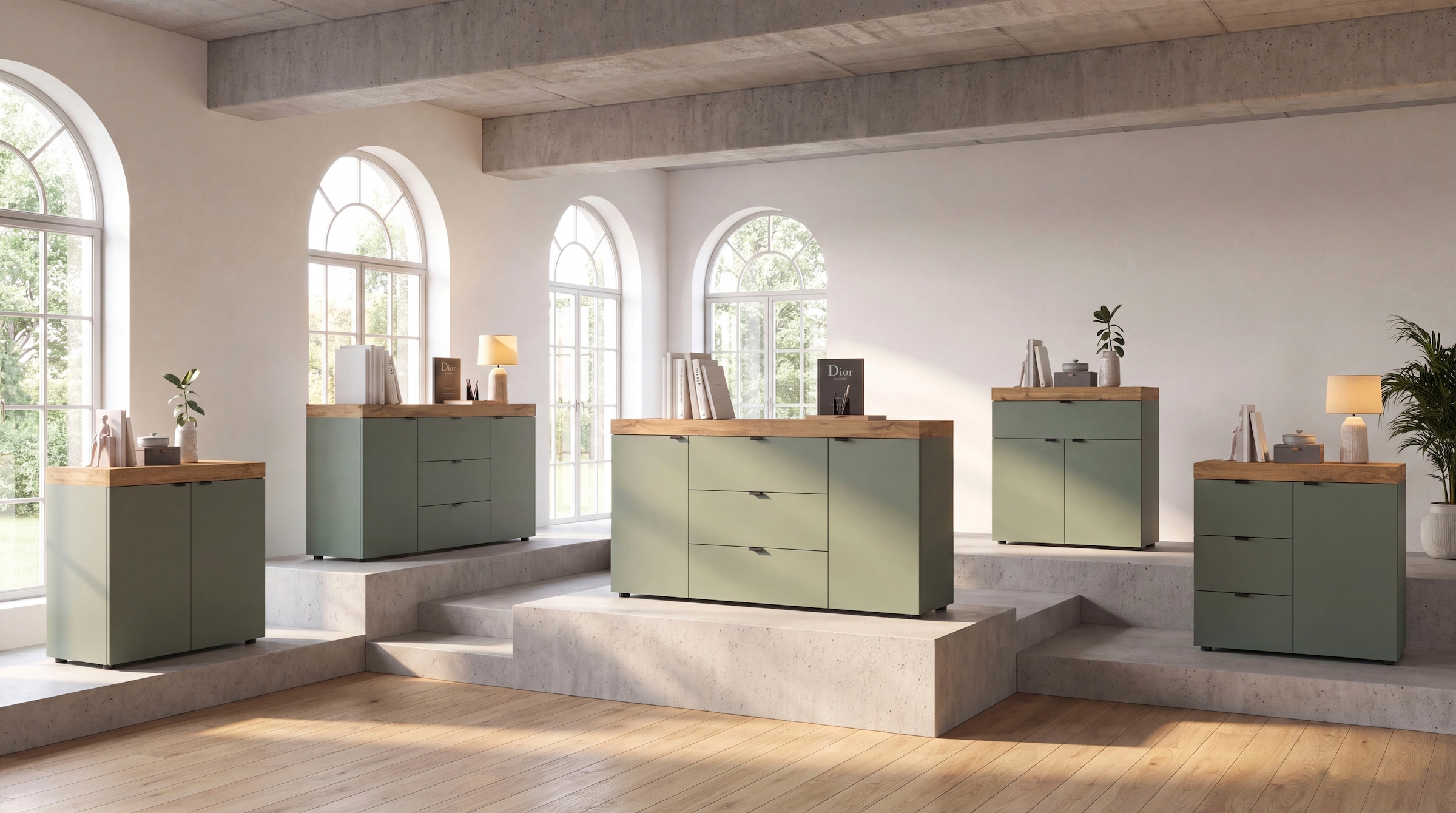 OTTO home Sideboard »MAMBO II, Breite 160cm, 2 Türen, 3 Schubkästen, 4 Fächer« 1 Stk. tlg. Kommode, Anrichte, Wohnzimmer, Schlafzimmer
