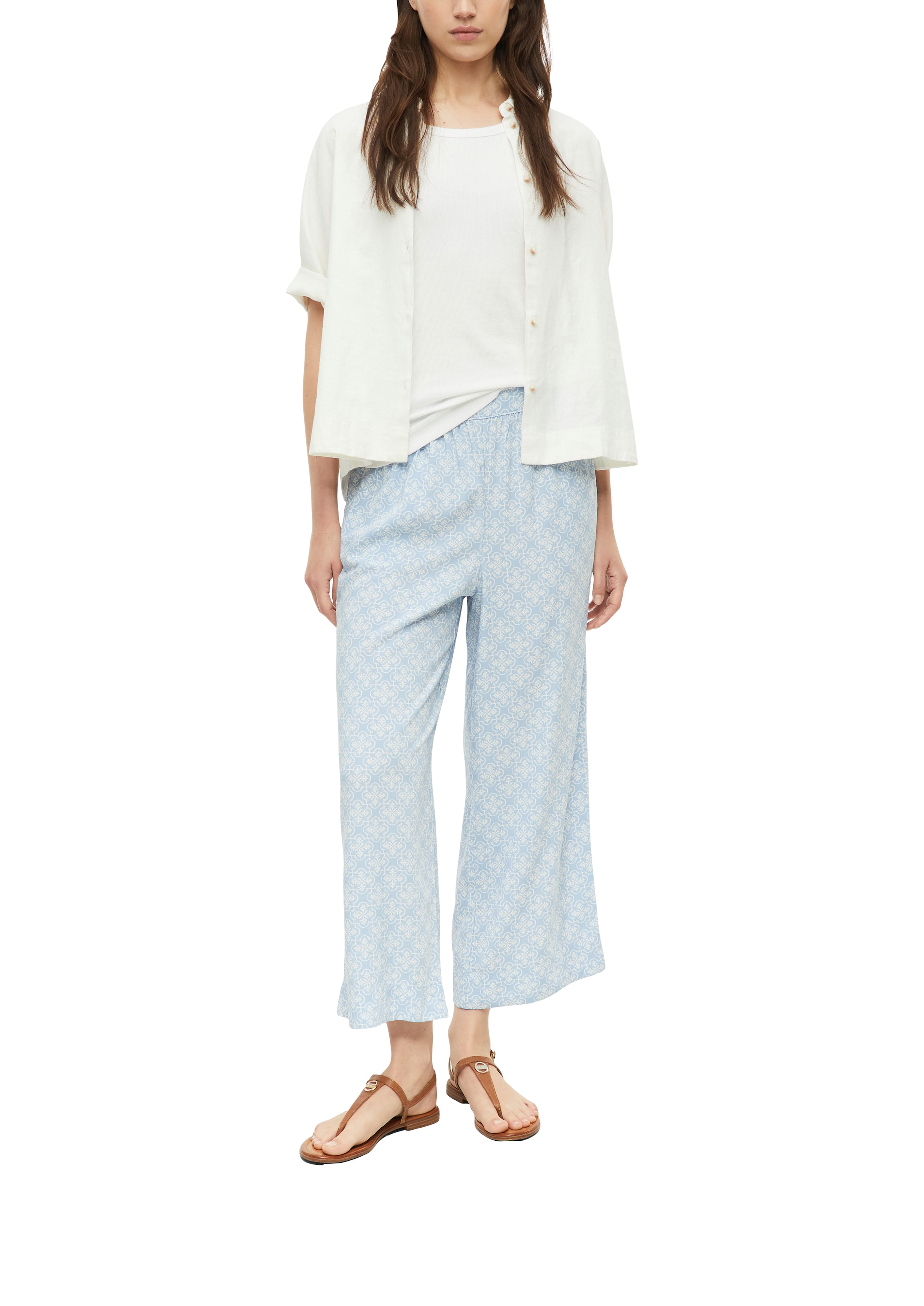 s.Oliver Stoffhose  Sommerhose mit Allover-Muster