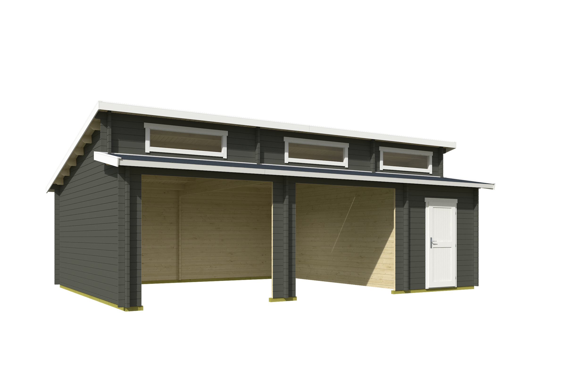Nordic Holz Garage »HAWAII« BxT: 820x579 cm, ohne Tor