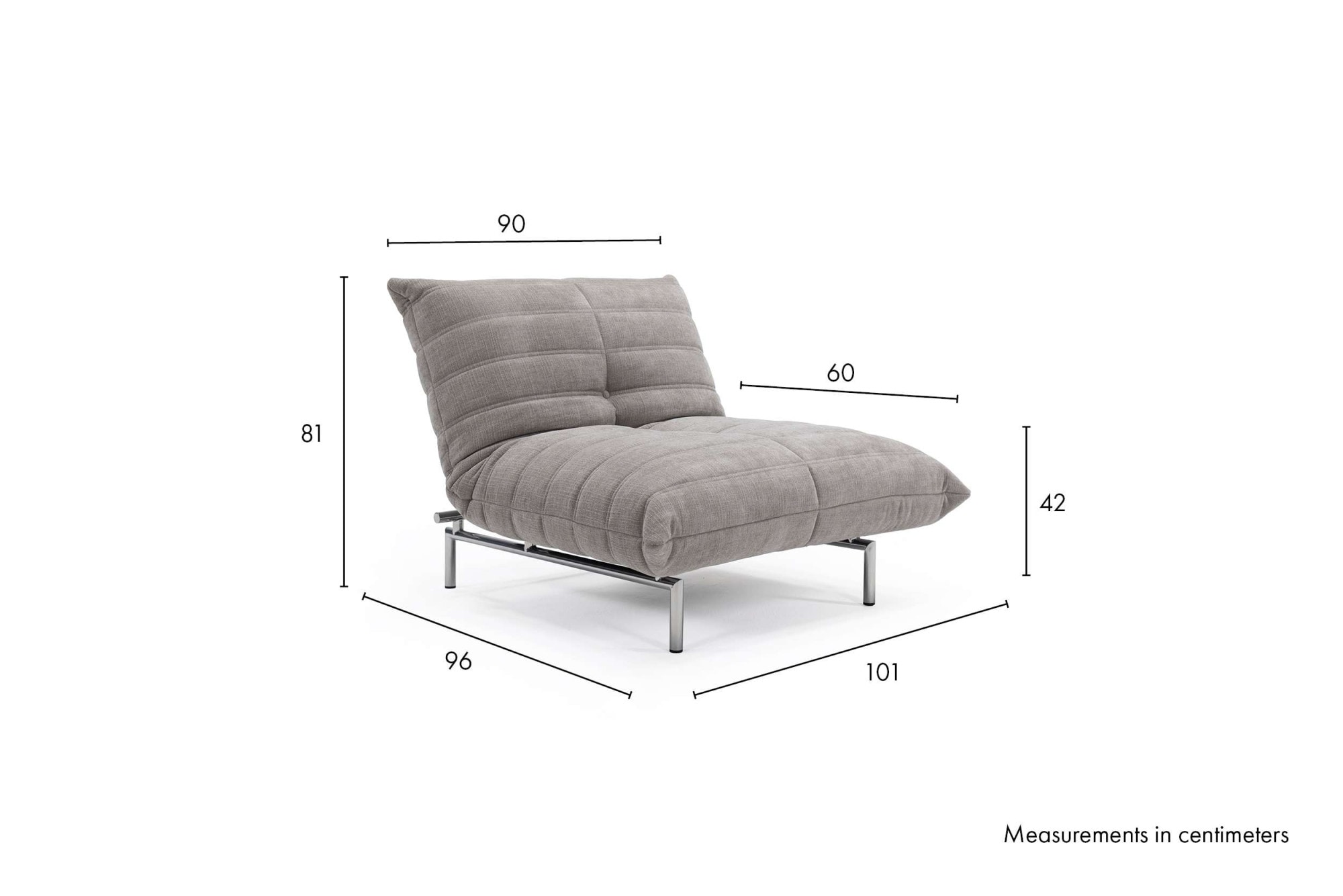 INNOVATION LIVING ™ Loungesessel »Loungesessel Mikunjo mit Schlaffunktion« Verstellbarer Loungesessel mit edler Optik und hohem Komfort