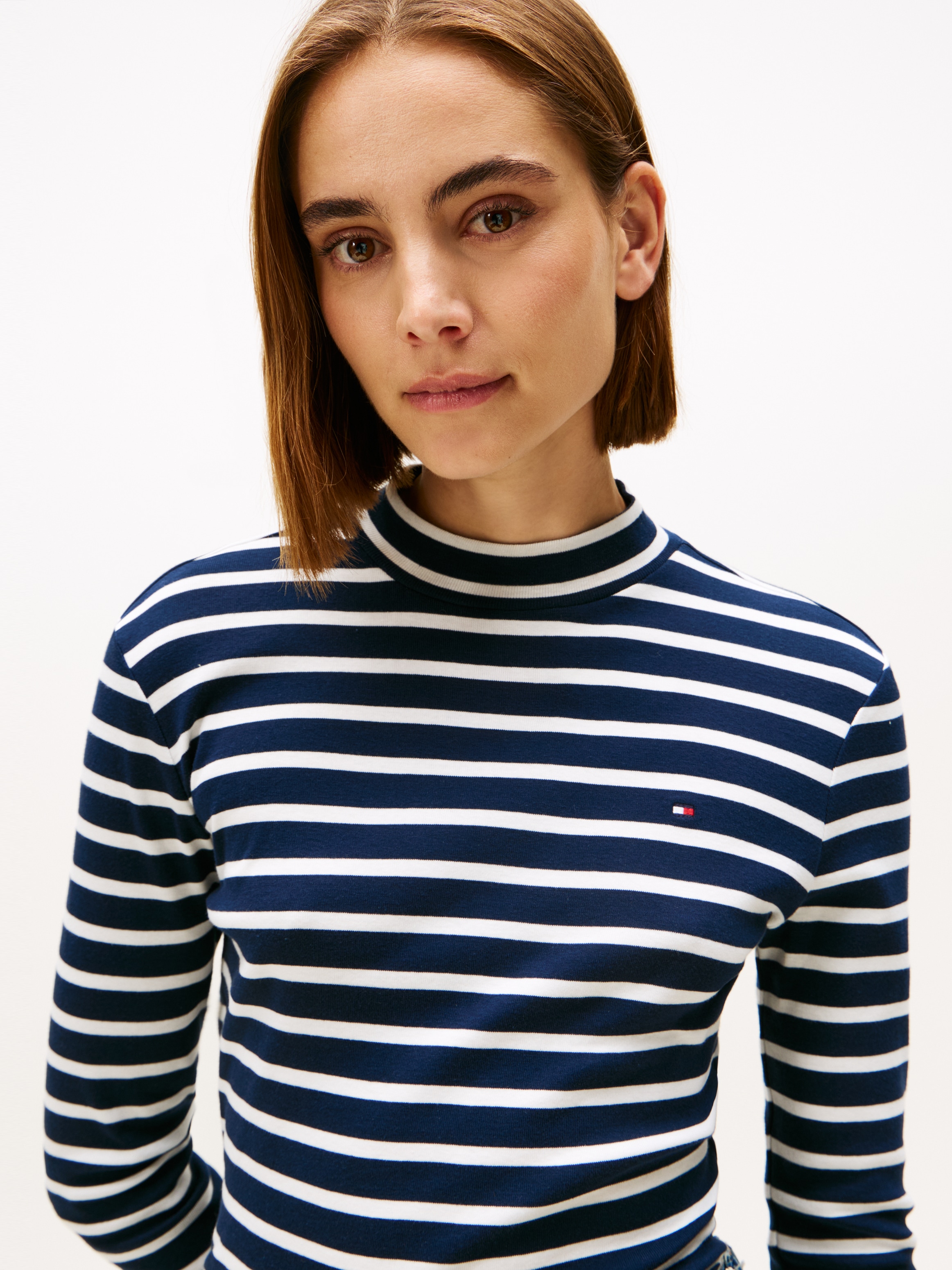 Tommy Hilfiger Langarmshirt »SLIM CODY MOCK-NK LS«