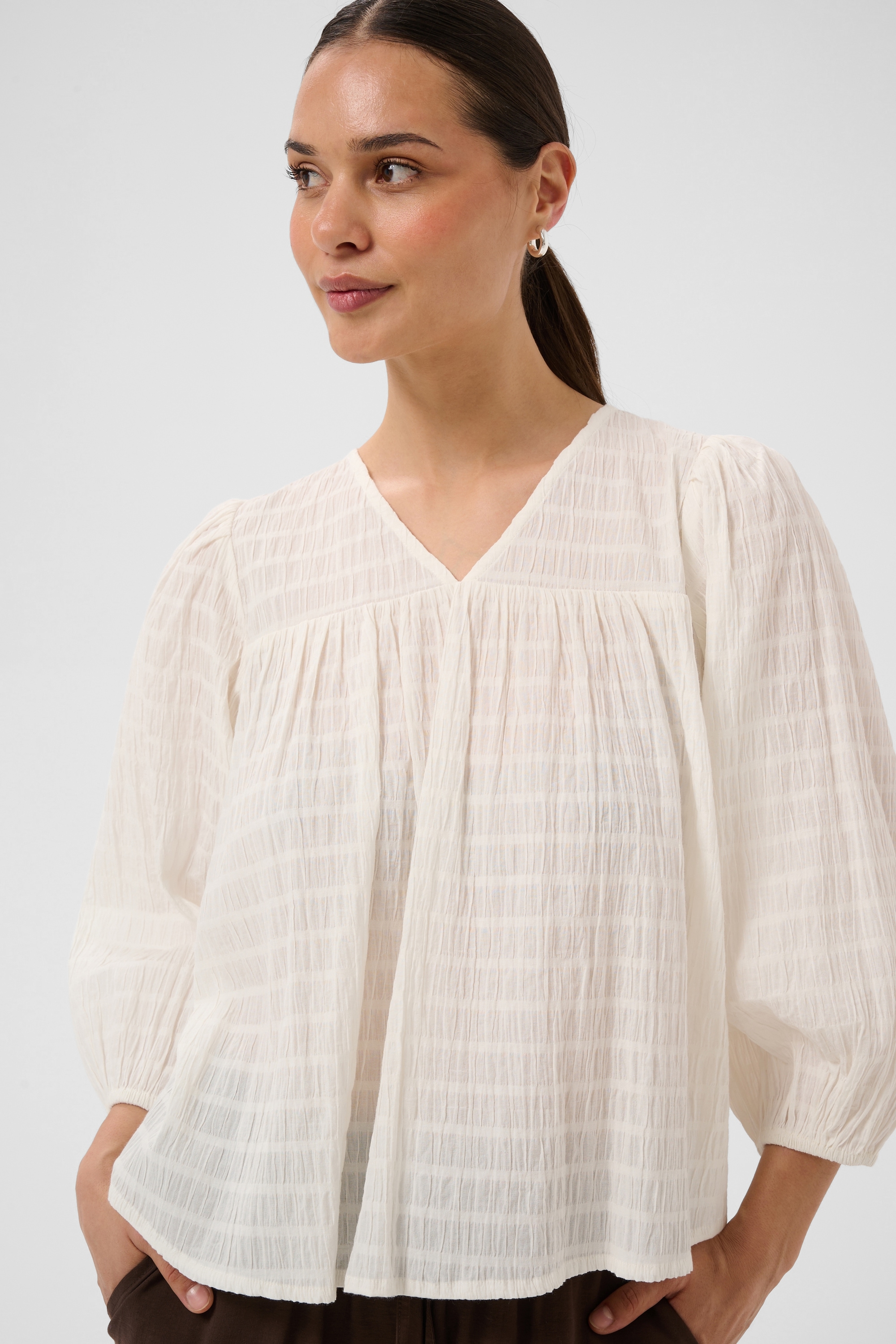 KAFFE Langarmbluse »Bluse langarm KAmissie«
