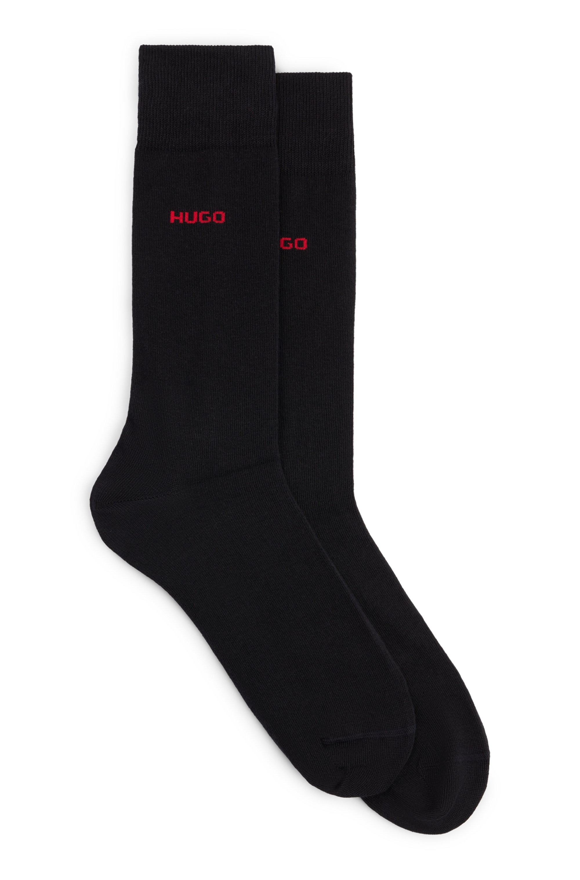 HUGO Underwear Businesssocken »2P RS UNI CC«, (Packung, 2 Paar, 2er Pack), mit kontrastfarbenem HUGO Logo-Schriftzug