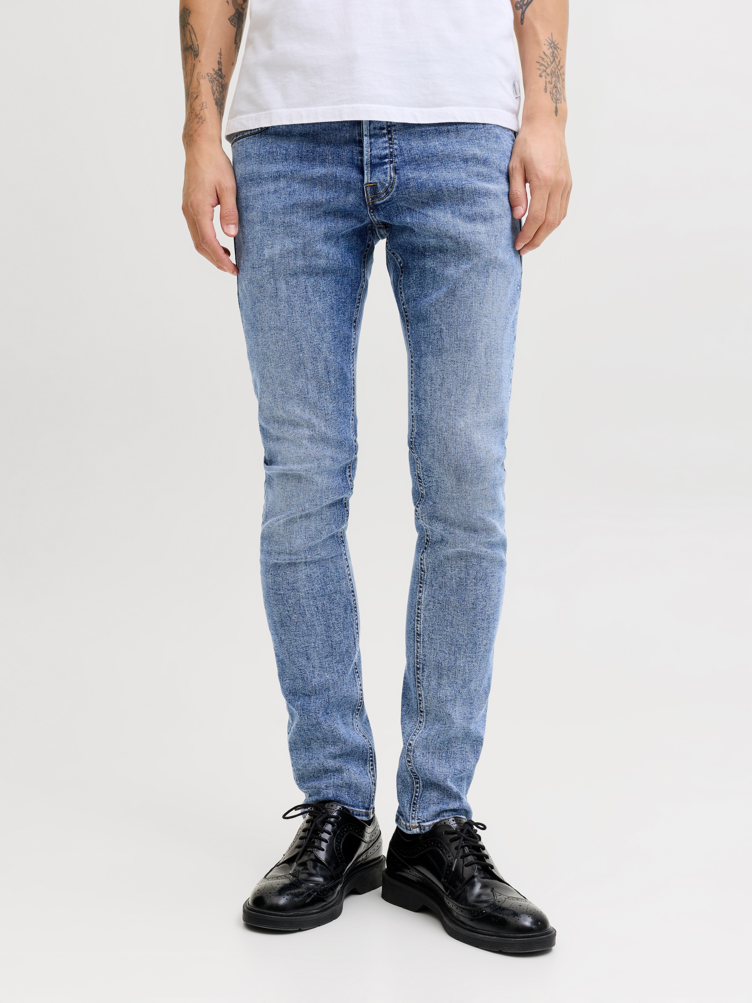 Jack & Jones Slim-fit-Jeans »JJIGLENN  Slim-Fit mit Stretch und praktischer 5-Pocket-Form« Baumwollmischung, slim fit