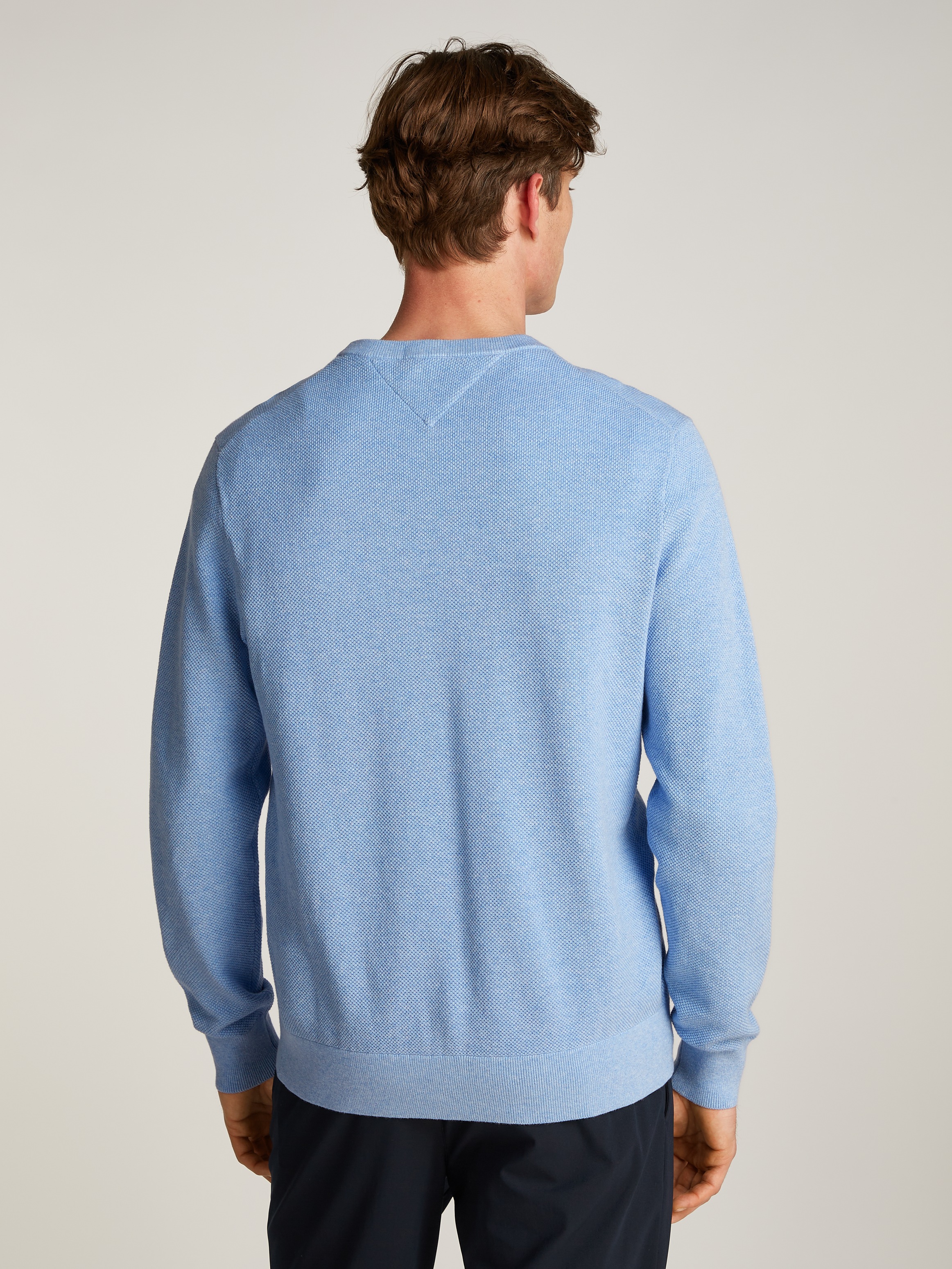 Tommy Hilfiger Rundhalspullover »ESSENTIAL STRUCTURE CREW NECK«, mit feiner Struktur