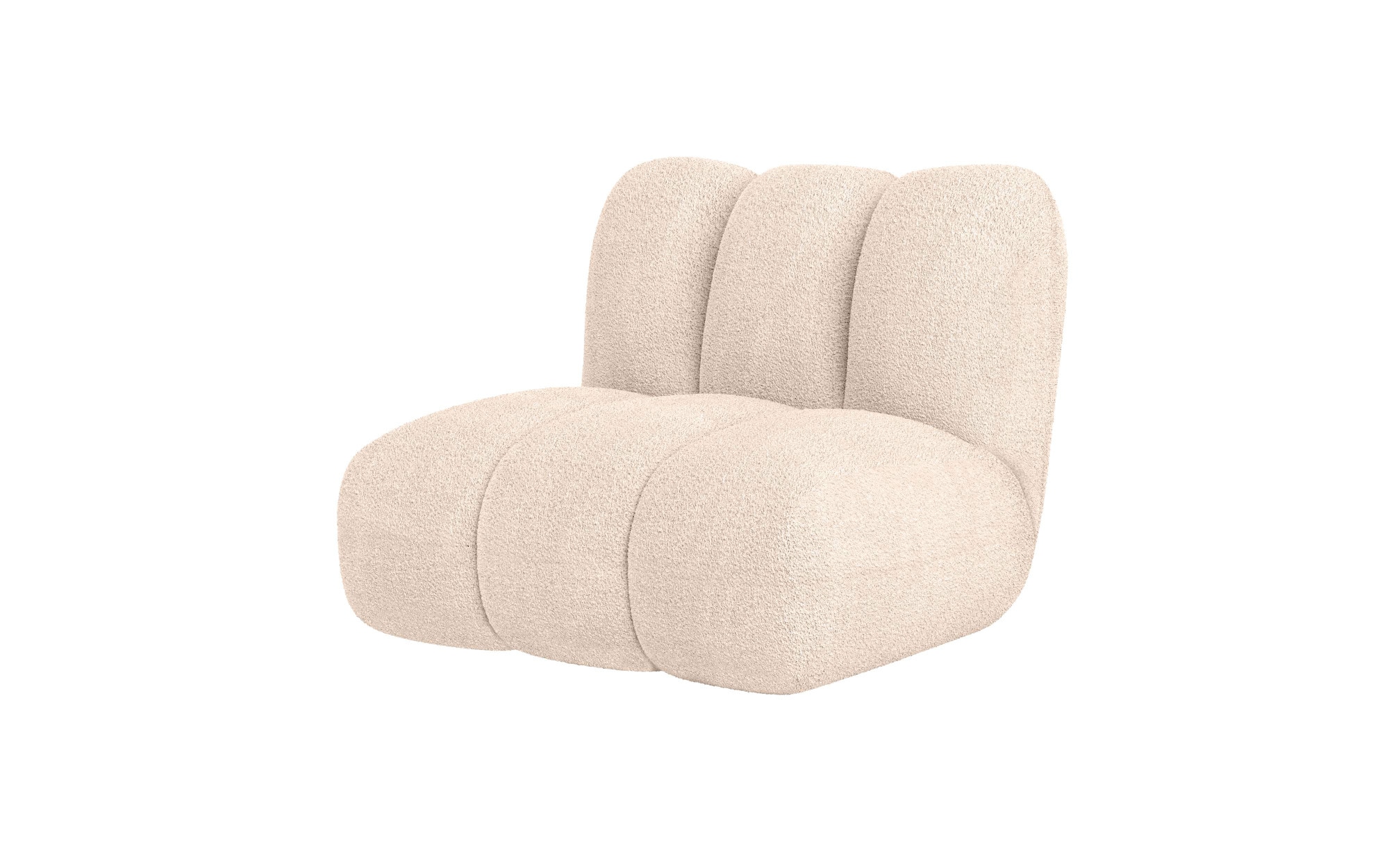 LeGer Home by Lena Gercke Sessel »Priya Loungesessel, moderne Steppung, auch in Bouclé«, perfektes Einzelstück, gemütlich und modern, B/T/H: 90/106/84 cm