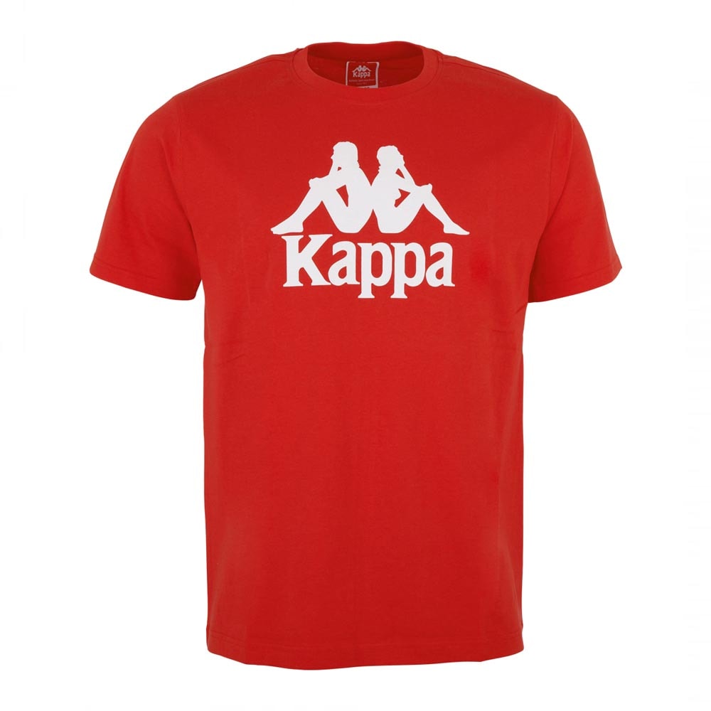 T-Shirt, Kappa Logoprint mit plakativem bei