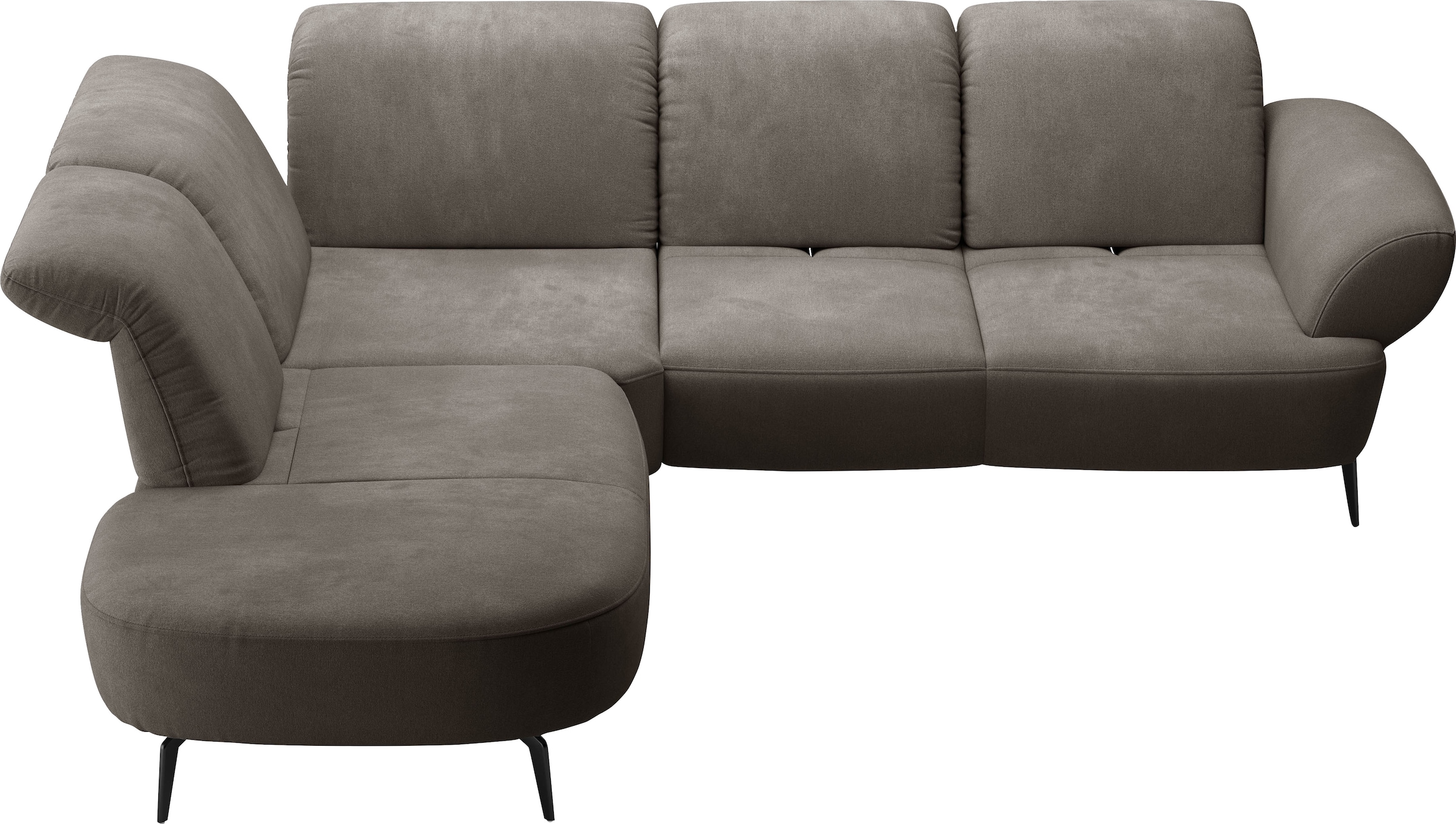 sit&more Ecksofa »Dance, L-Form, inkl. Sitztiefenverstellung«, inkl. Click&Seat, optional mit Kopfteilverstellung