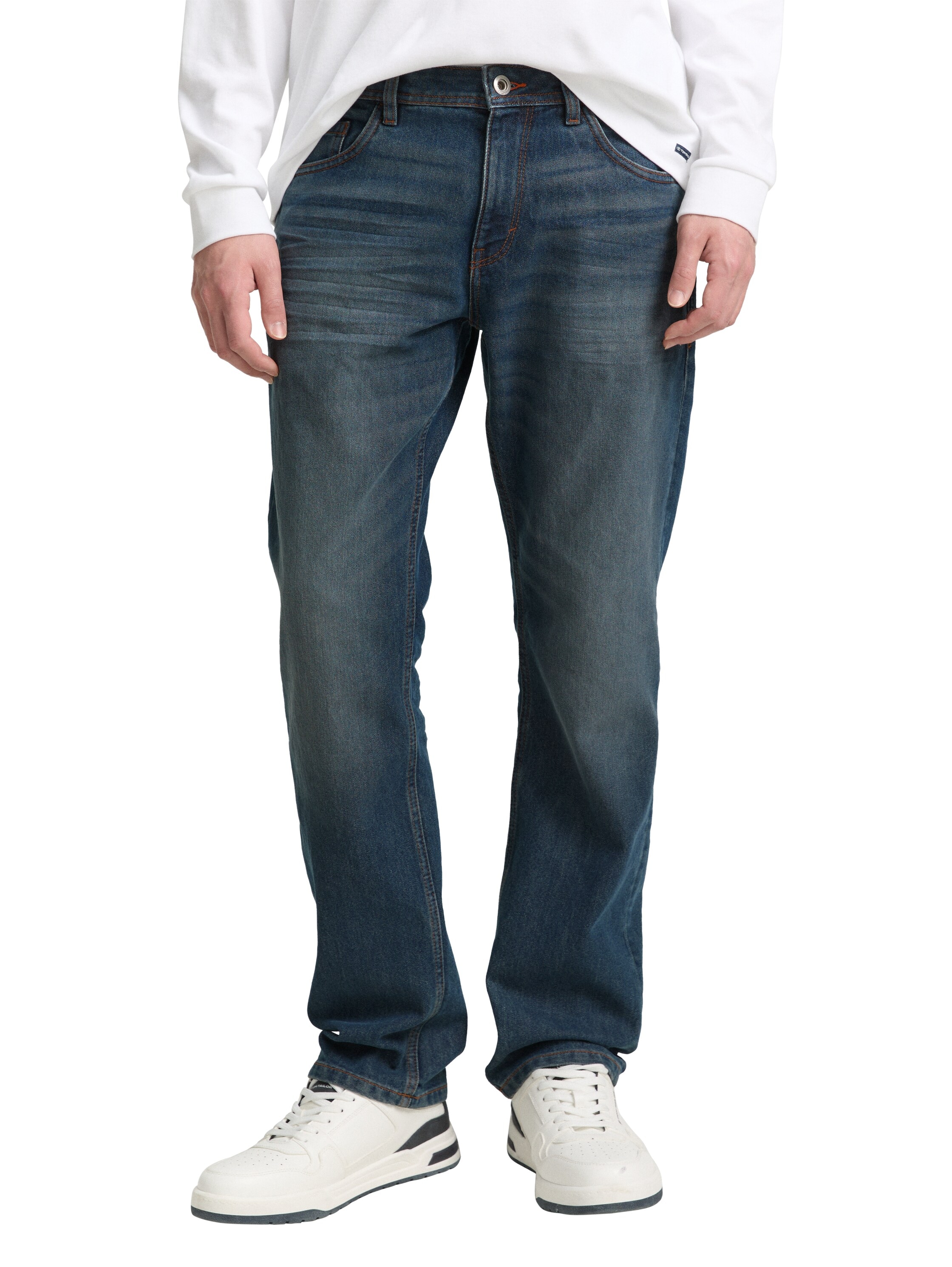 TOM TAILOR, Herren, Straight-Jeans »MARVIN« im Five-Pocket Style, mid stone blue grey denim30, Länge 30, 33 - Länge 30, mid stone blue grey denim30, 