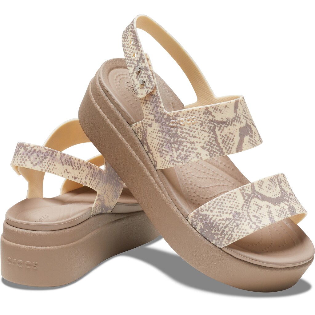 Crocs Keilsandalette »Brooklyn Snake Low Wedge«