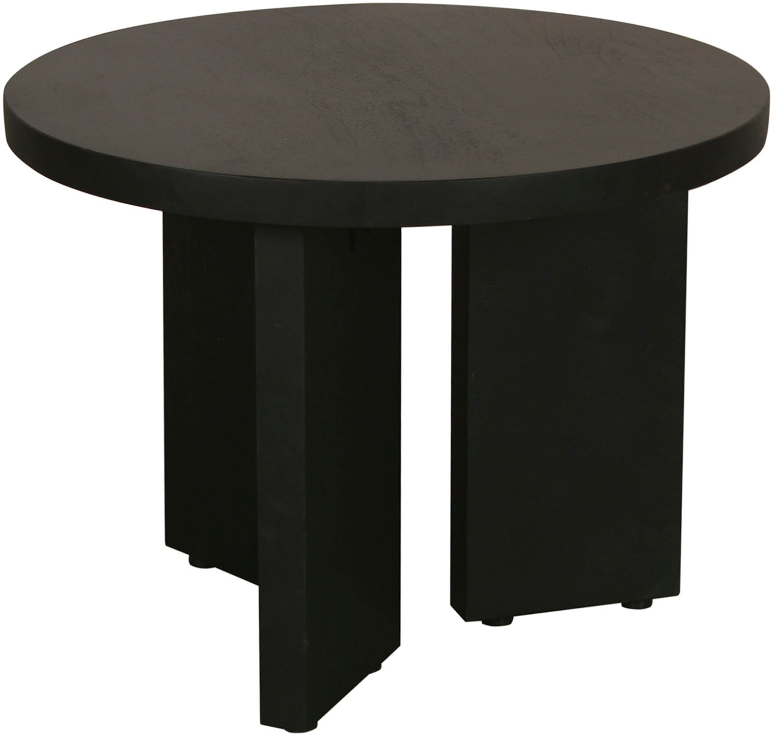byLIVING Couchtisch »Round«, (1 St.), aus 2,5cm starkem Massivholz schwarz, einzeln oder im Set stellbar