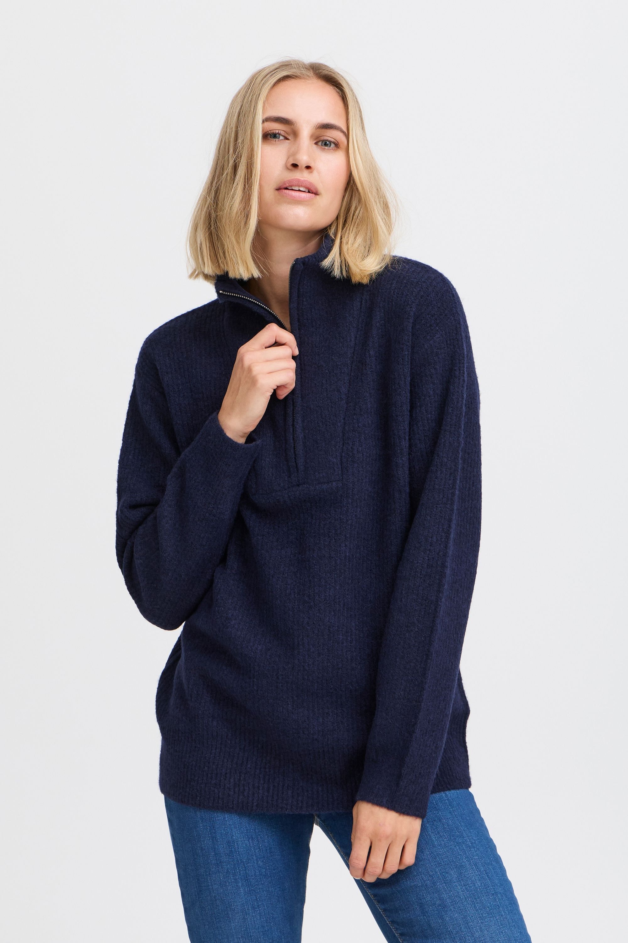 Pulz Jeans Strickpullover »Strickpullover PZASTRA Zipper Roll Neck Pullover«