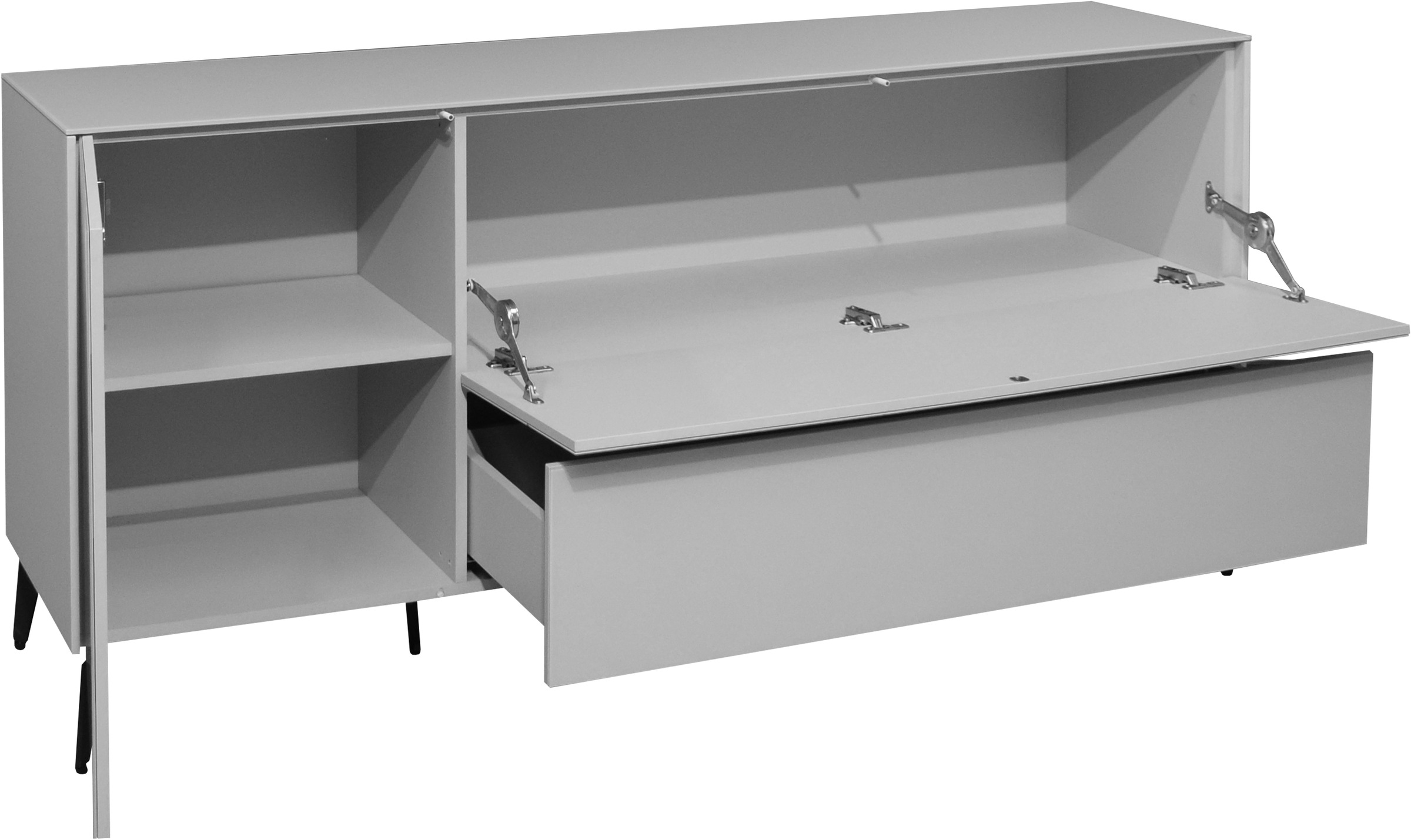 Mäusbacher Lowboard »Imola TOPSELLER!«, (OTTOs Choice), Mäusbacher Lowboard mit Glasfront und Glasoberplatte