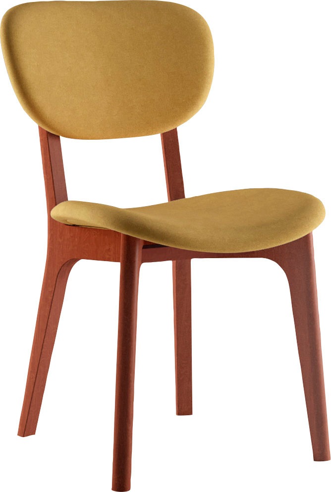 INOSIGN Stuhl »COZY Made in Italy« (Set) 2 Stk.Gestell in Buche, Kirsch- oder Nussbaum, Massivholz, Design Stuhl