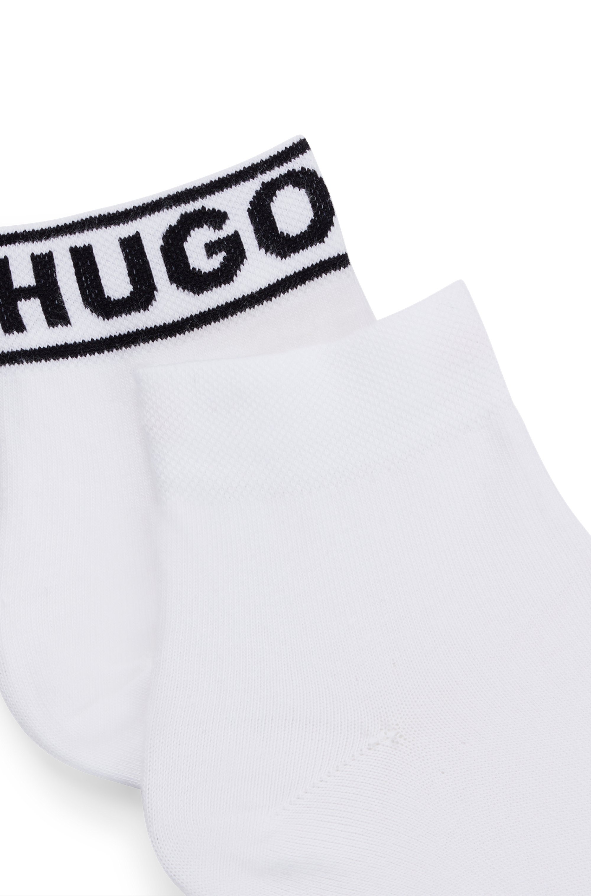 HUGO Underwear Freizeitsocken »2P SH LOGO CC W«, (Set, 2 Paar, 2er), mit Logobund