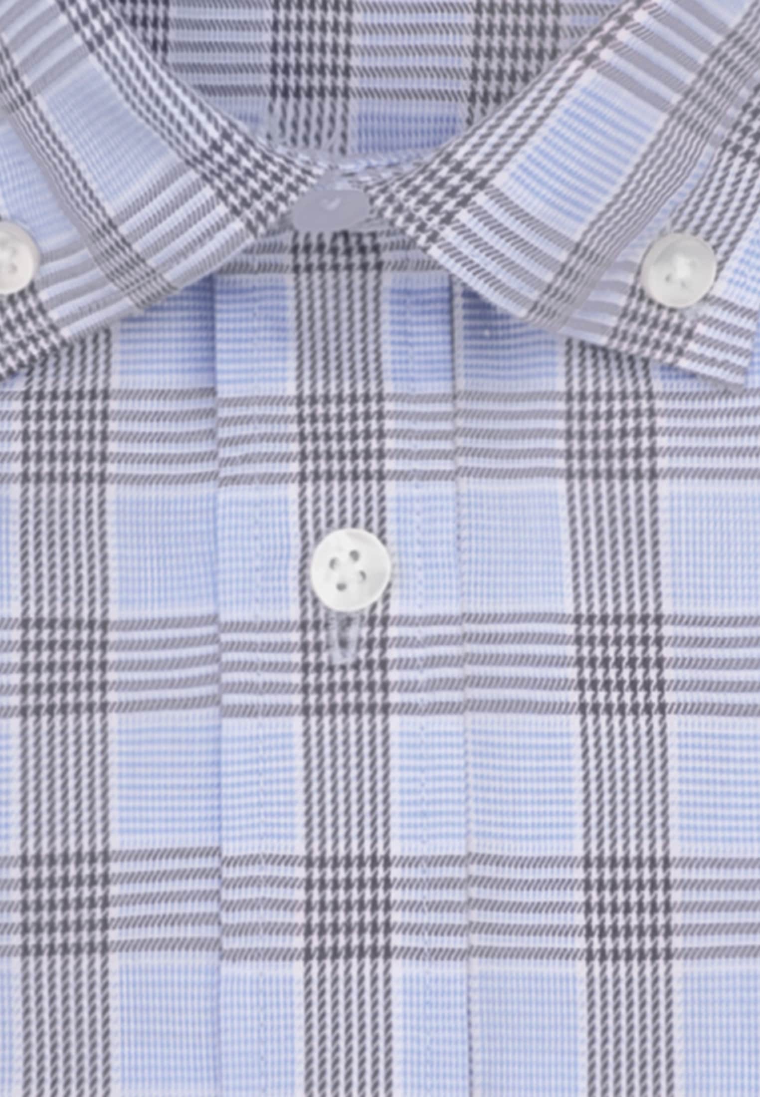 seidensticker Businesshemd »Regular« Regular 1/1 Button-Down-Kragen Karo