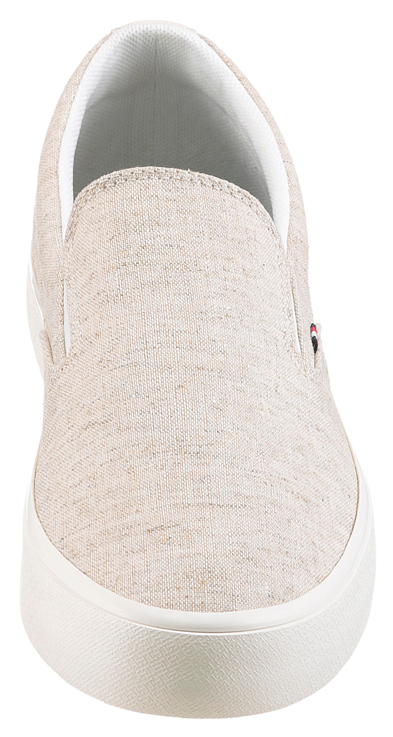 Tommy Hilfiger Slip-On Sneaker »TH HI VULC LOW SLIP ON CH«, Freizeitschuh, Schlupfschuh, Halbschuh mit seitlichen Gummizügen