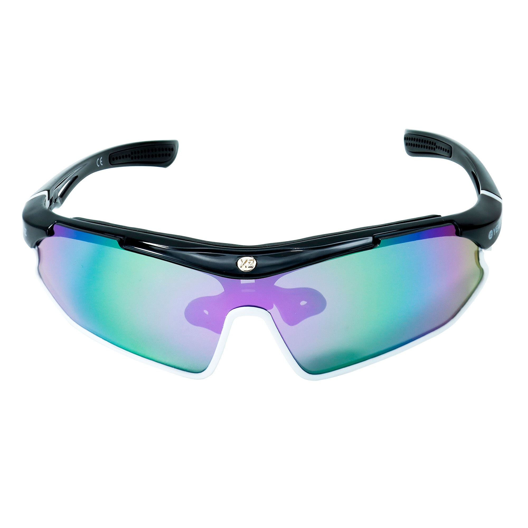 YEAZ Sportbrille »Sport-Sonnenbrille schwarz/weiß/lila SUNRAY«