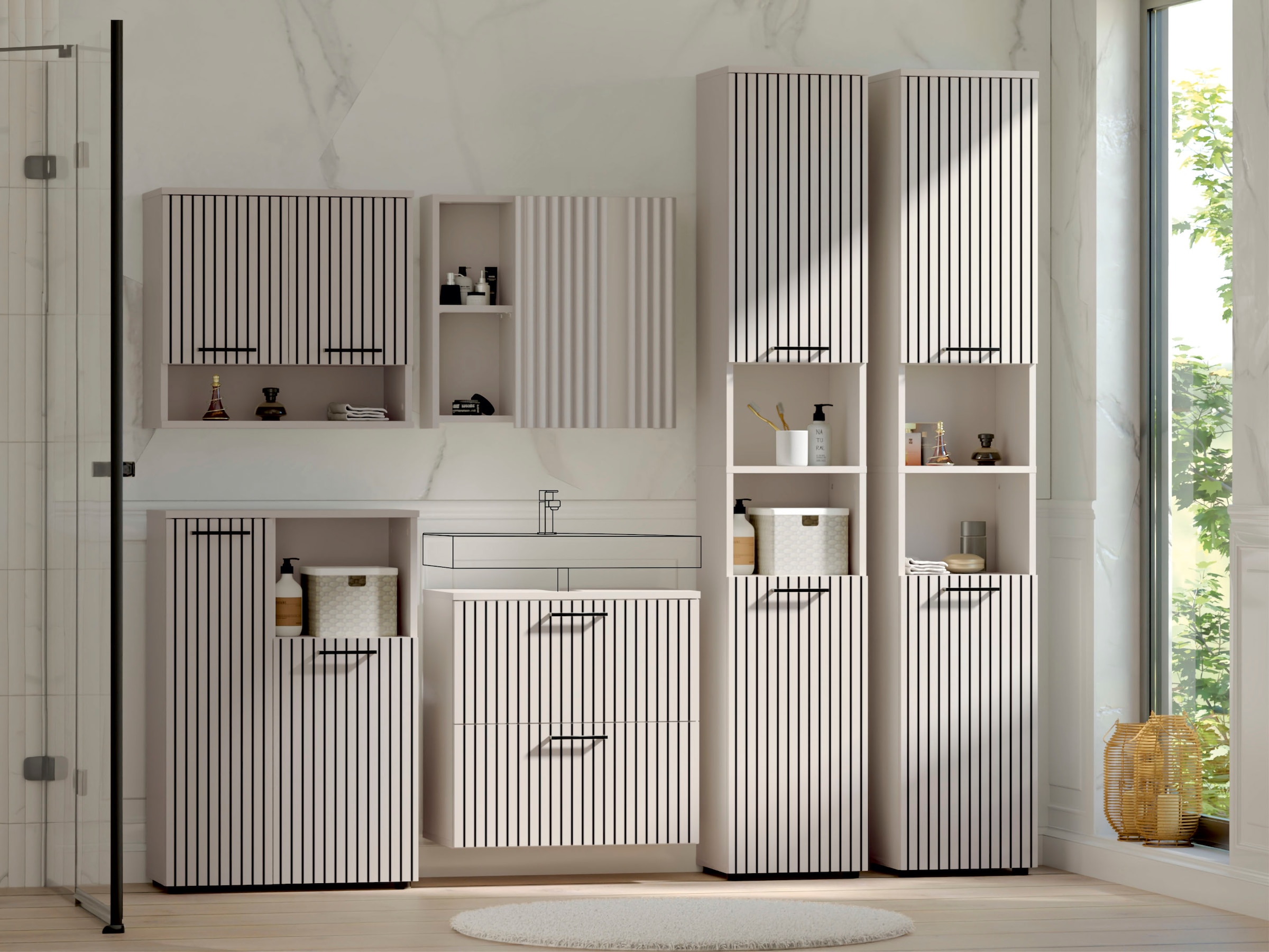 RESPEKTA Badezimmer-Set »Tilda« 6 Stk. tlg.