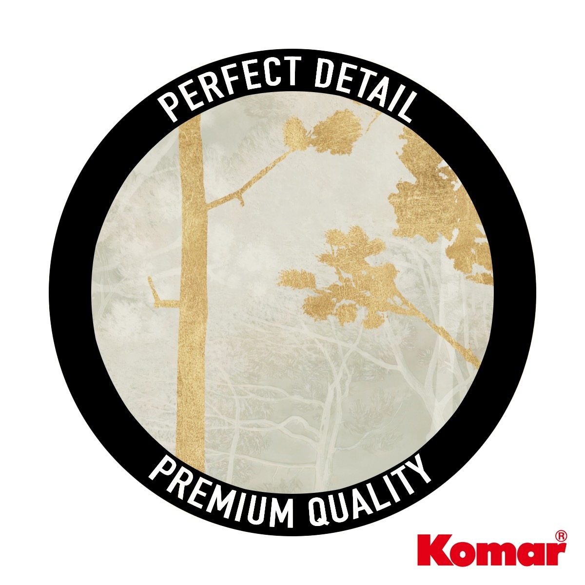 Komar Fototapete »Vlies Fototapete - Golden Pines - Größe 400 x 250 cm« Motiv | bedruckt glatt