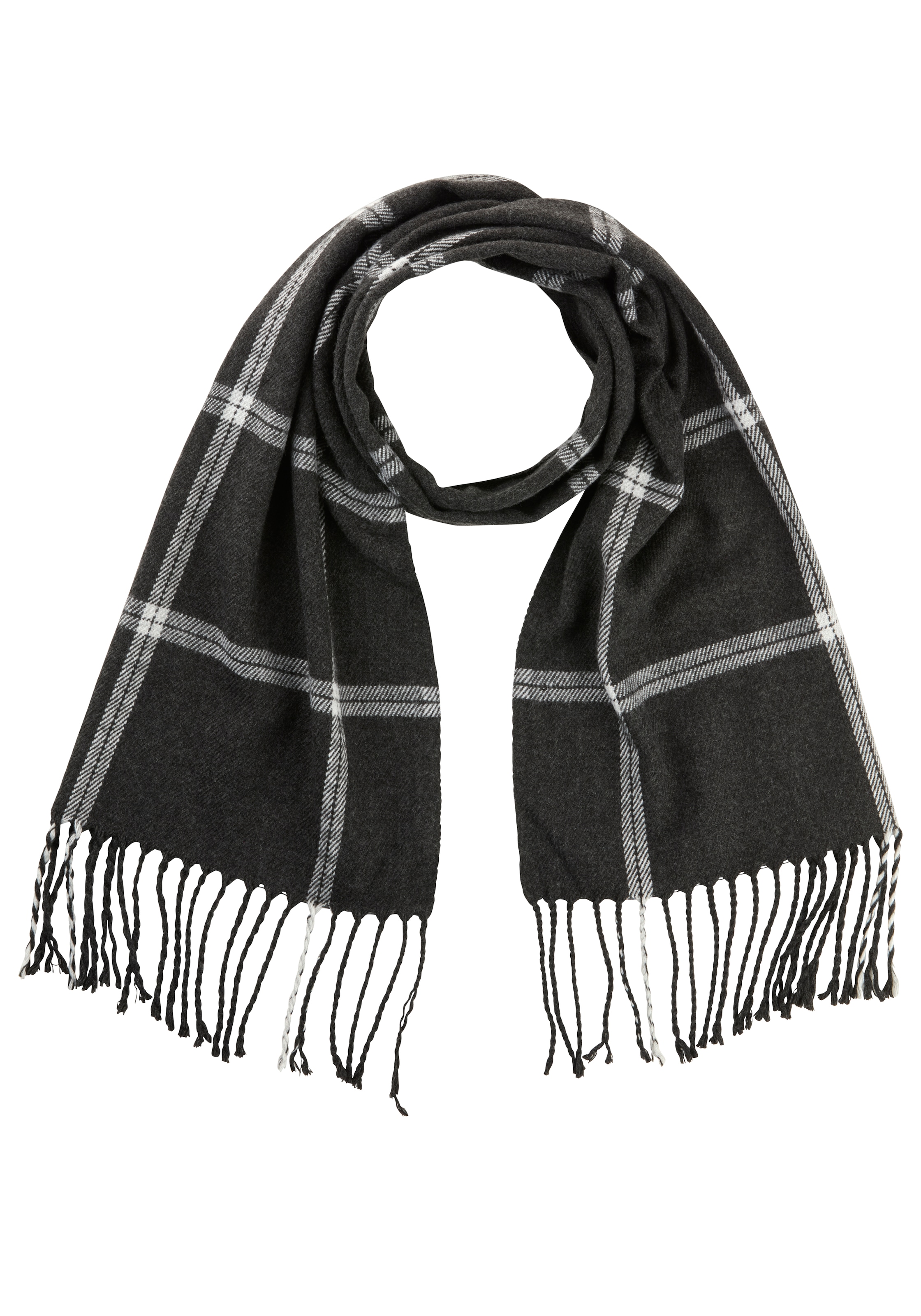 Man's World Schal mit dezent-auffälligem Karomuster - NEW