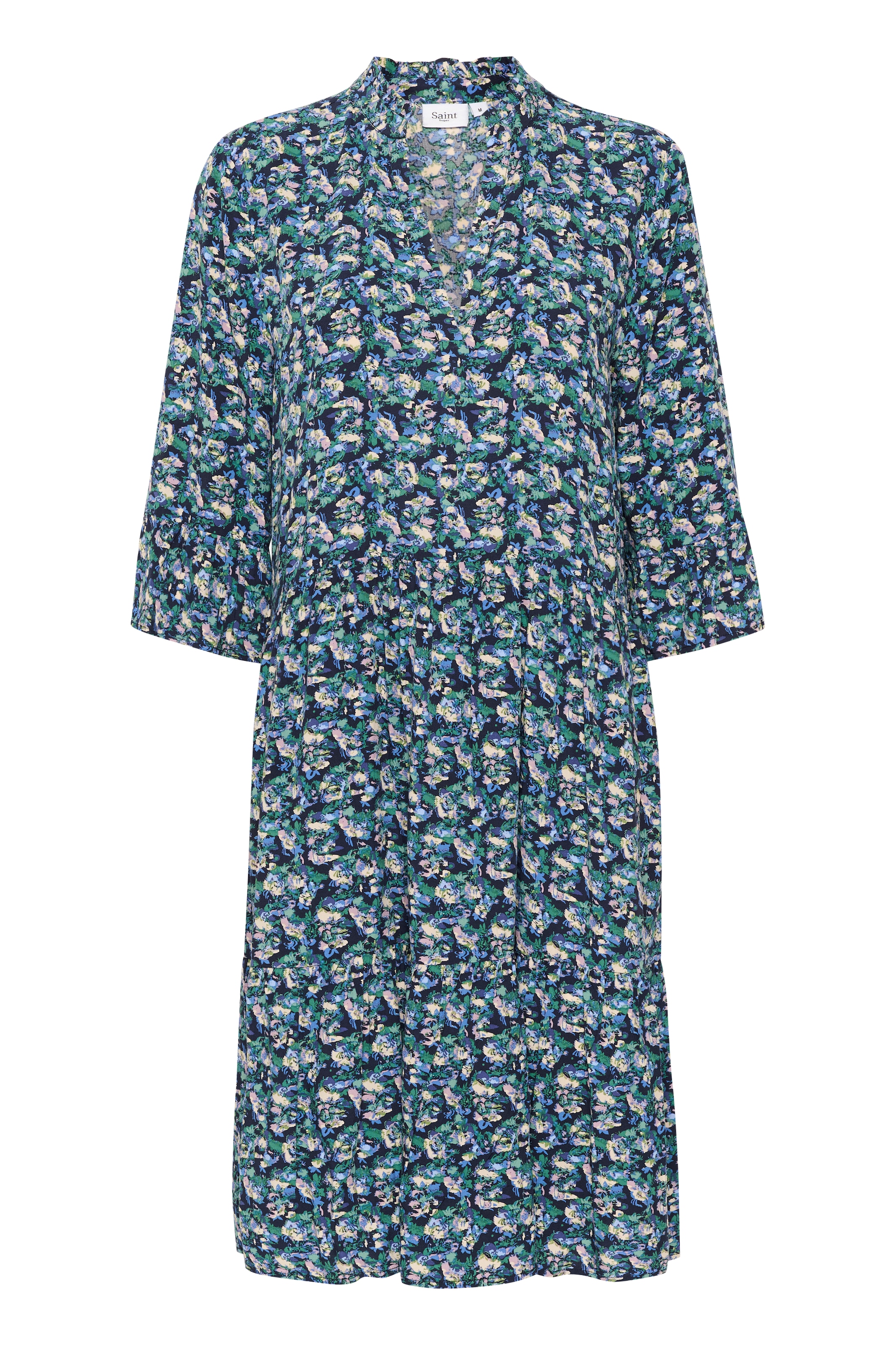 Saint Tropez Blusenkleid »EdaSZ Dress«, mit Volant und 3/4 Ärmel