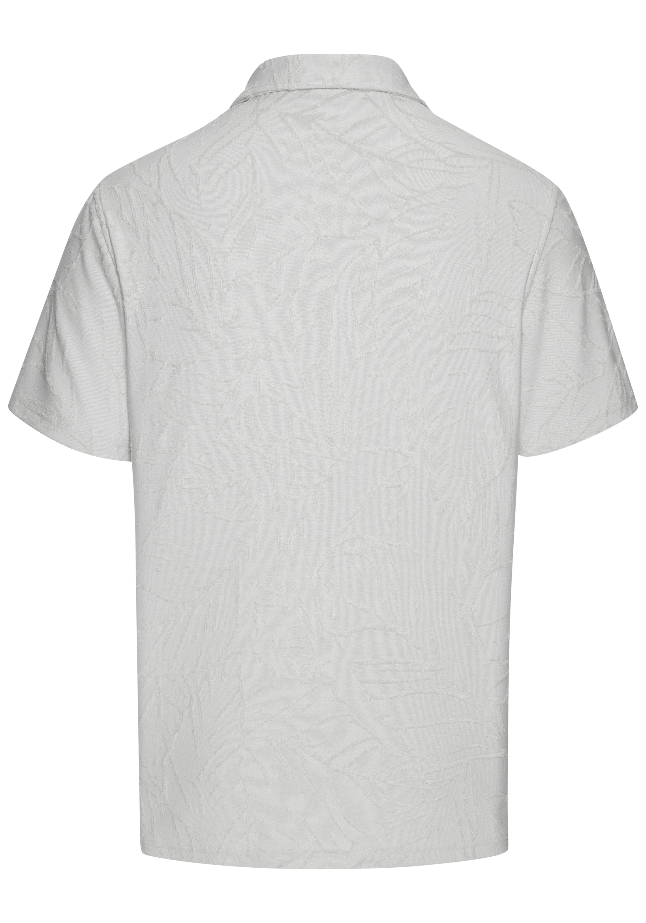 Beachtime Poloshirt », T-Shirt mit Kragen« neue Strukturqualität im Blätter-Design