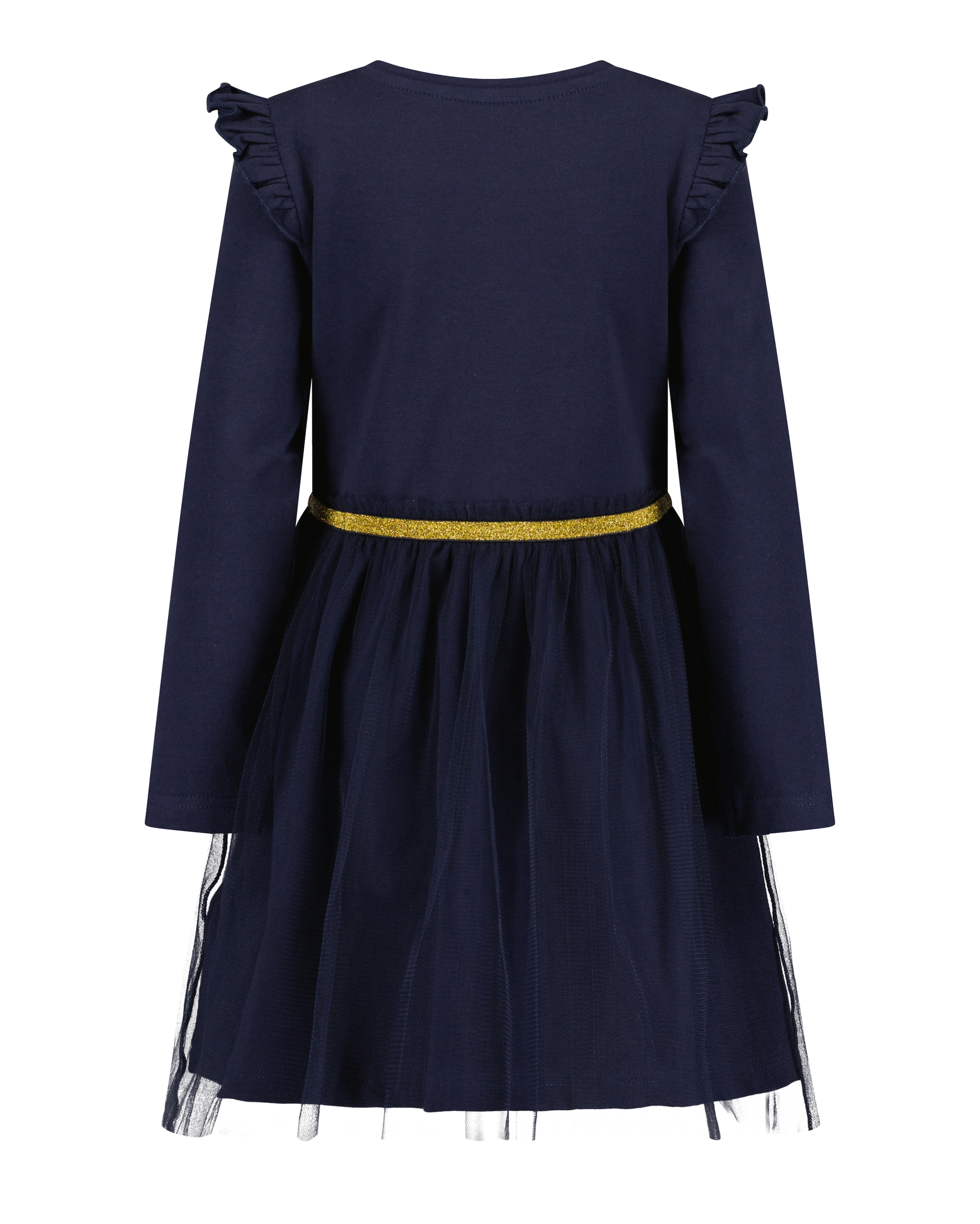 Blue Seven Tüllkleid Baumwollmischung, Glitzerdruck