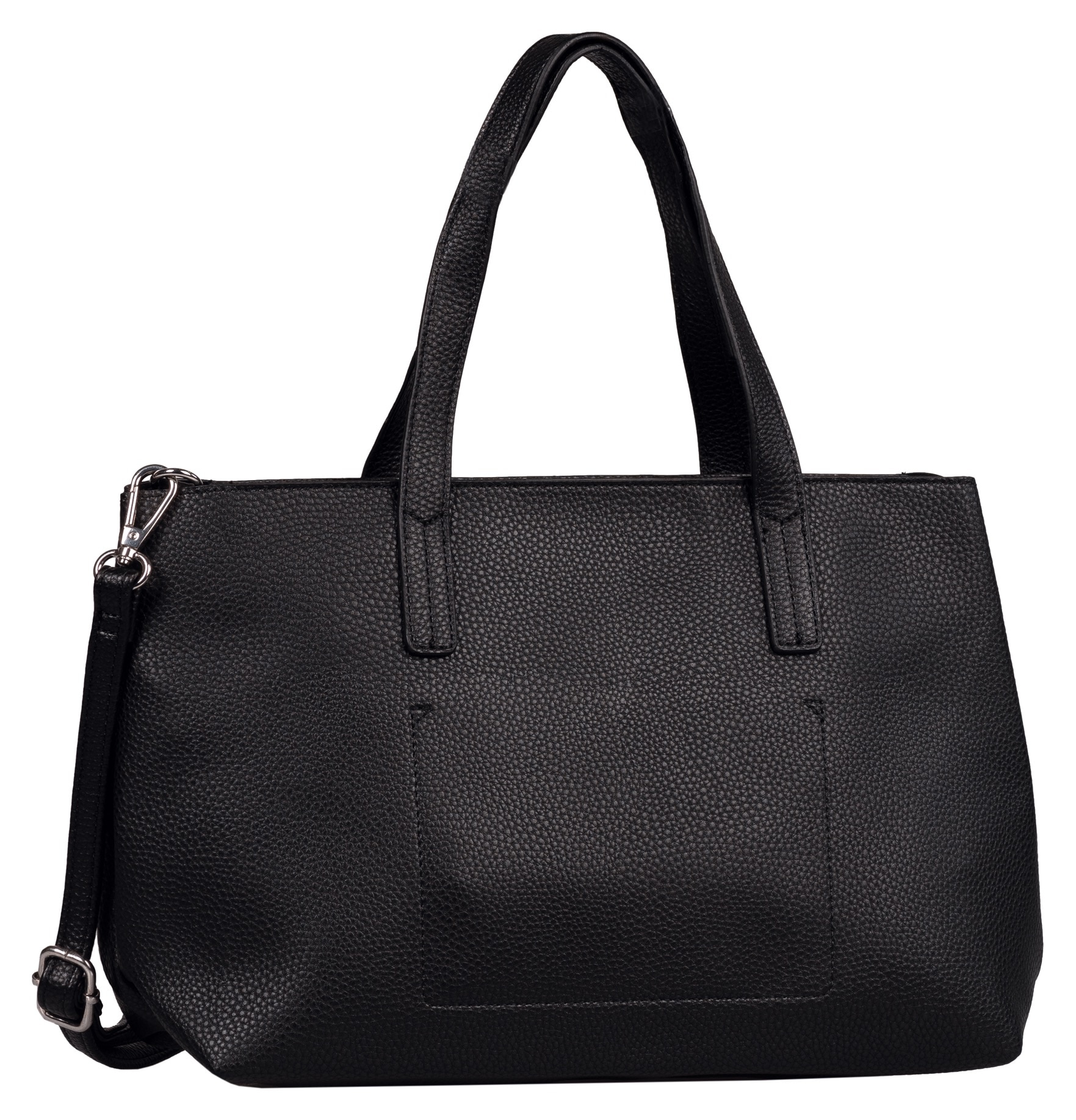 TOM TAILOR Shopper "Marla" aus fein genarbtem Lederimitat außen und weichem Suede-Imitat Futter