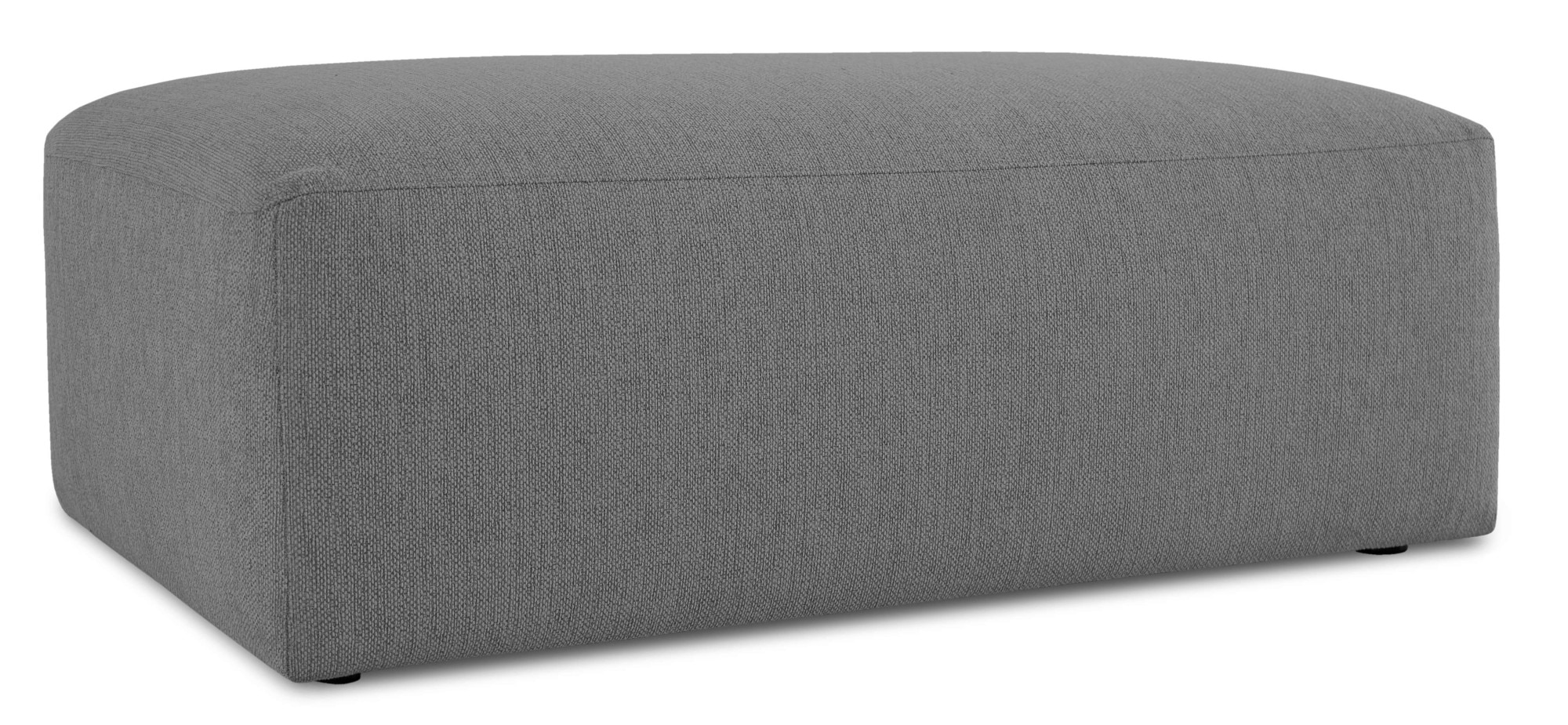 OTTO home Polsterhocker »Koa Pouf, Webstoff, Cord, Struktur, Chenille« Wellenunterfederung, weicher Lounge-Sitzkomfort
