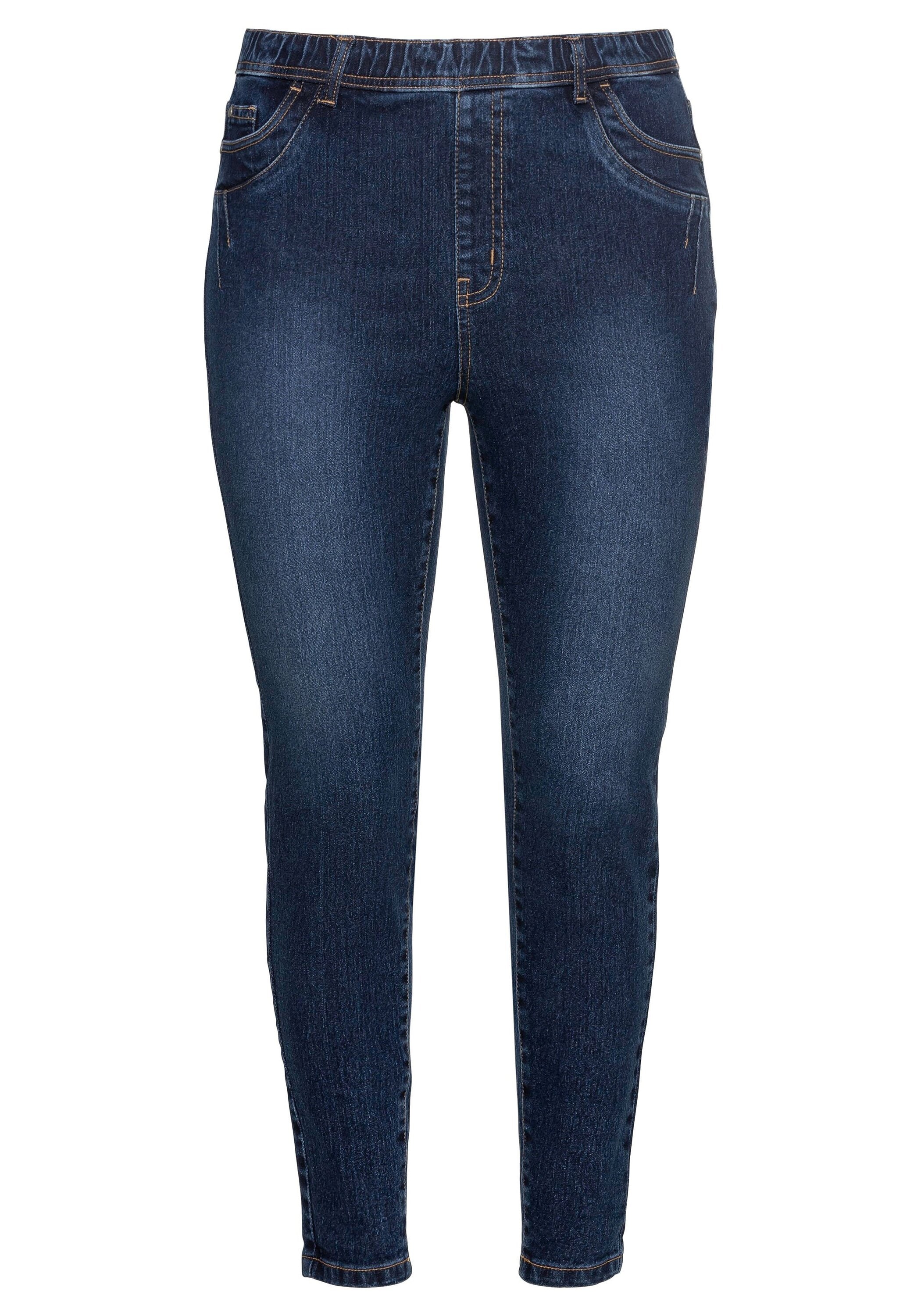 Sheego Stretch-Jeans »Jeggings mit Gummibund und Gürtelschlaufen«