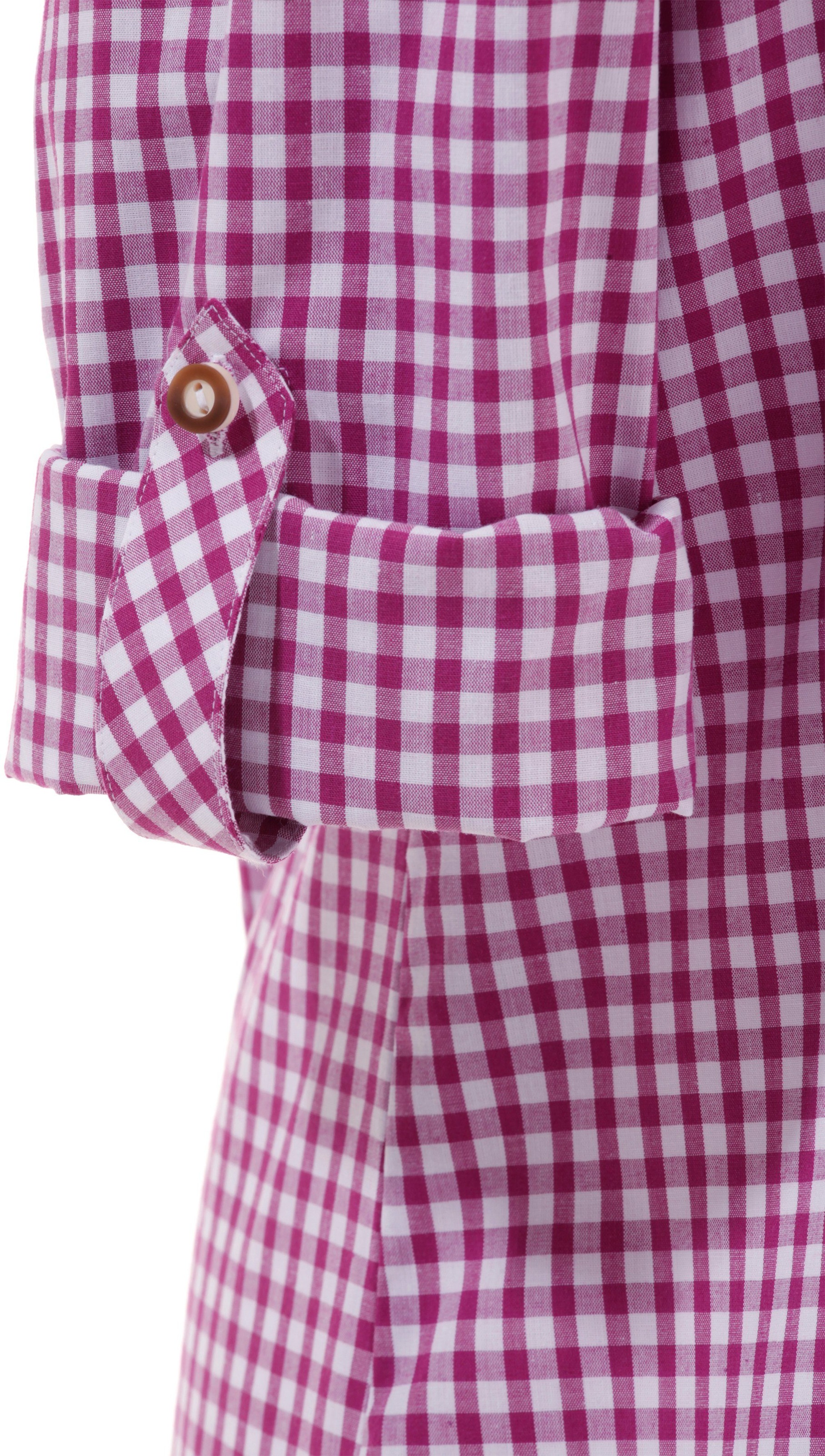 OS-Trachten Trachtenbluse, Damen, im Karodesign