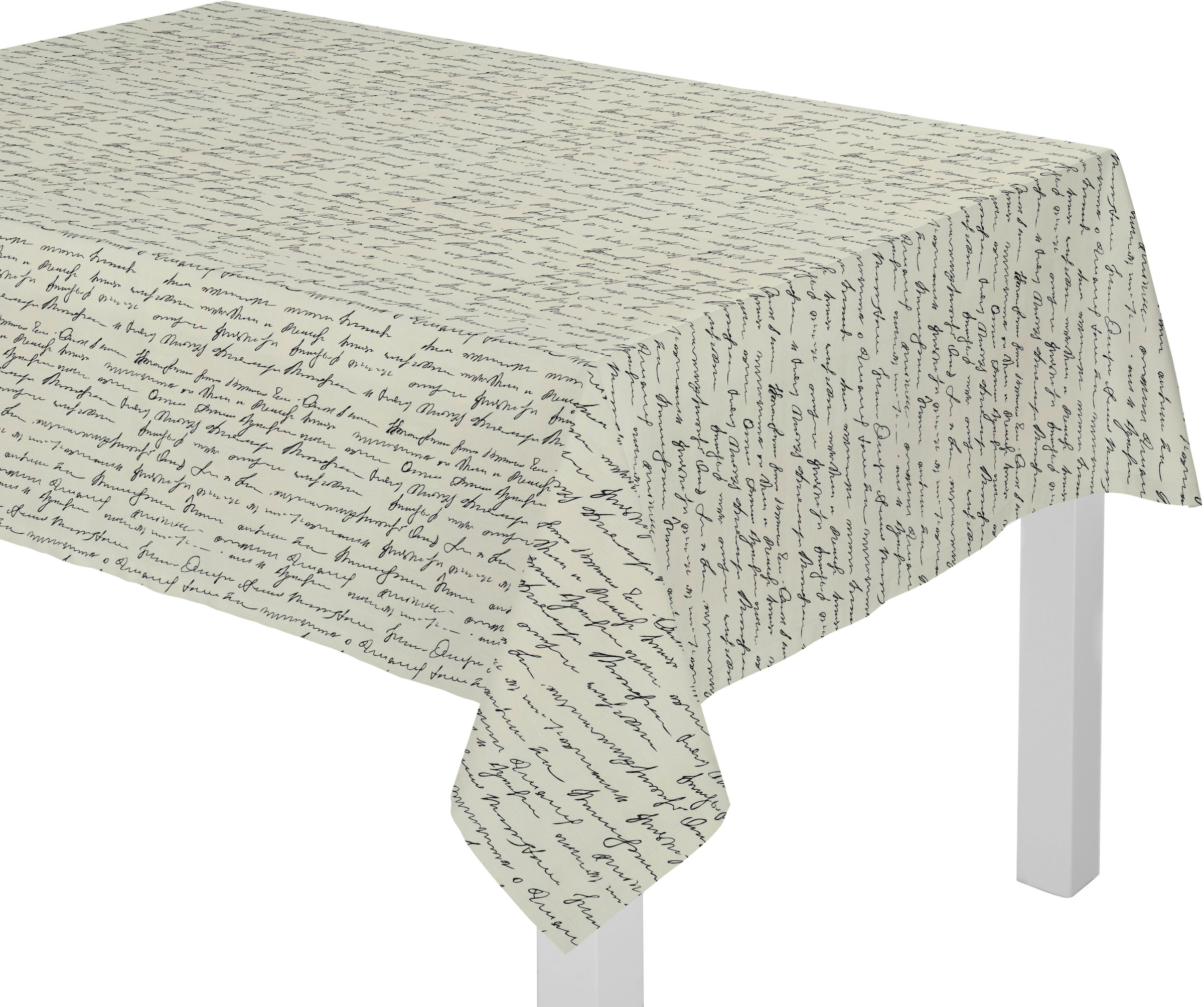 Adam Tischdecke "Scribble" aus Leinen und Bio-Baumwolle,Made in Germany