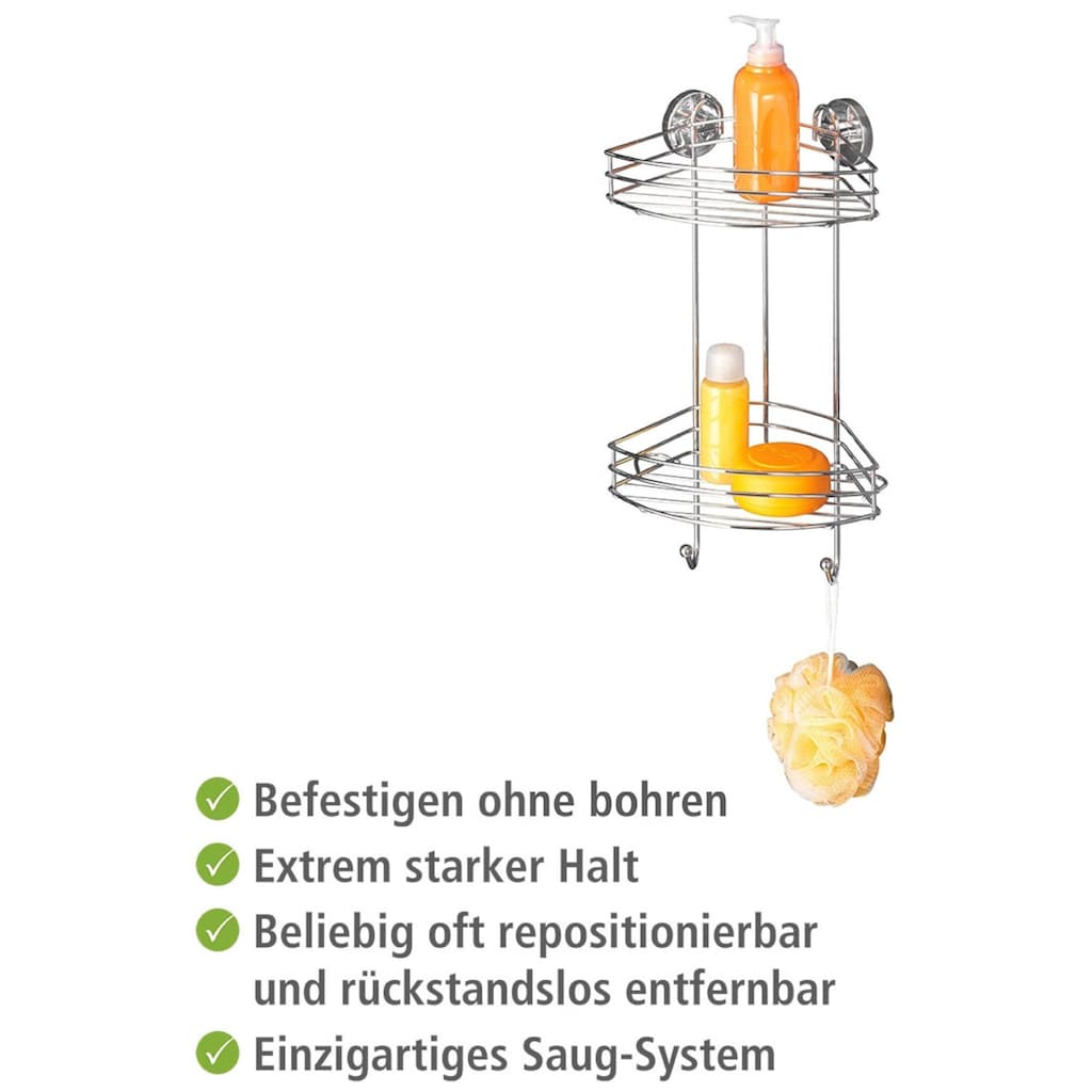 WENKO Duschablage »Vacuum-Loc 2 Etagen«