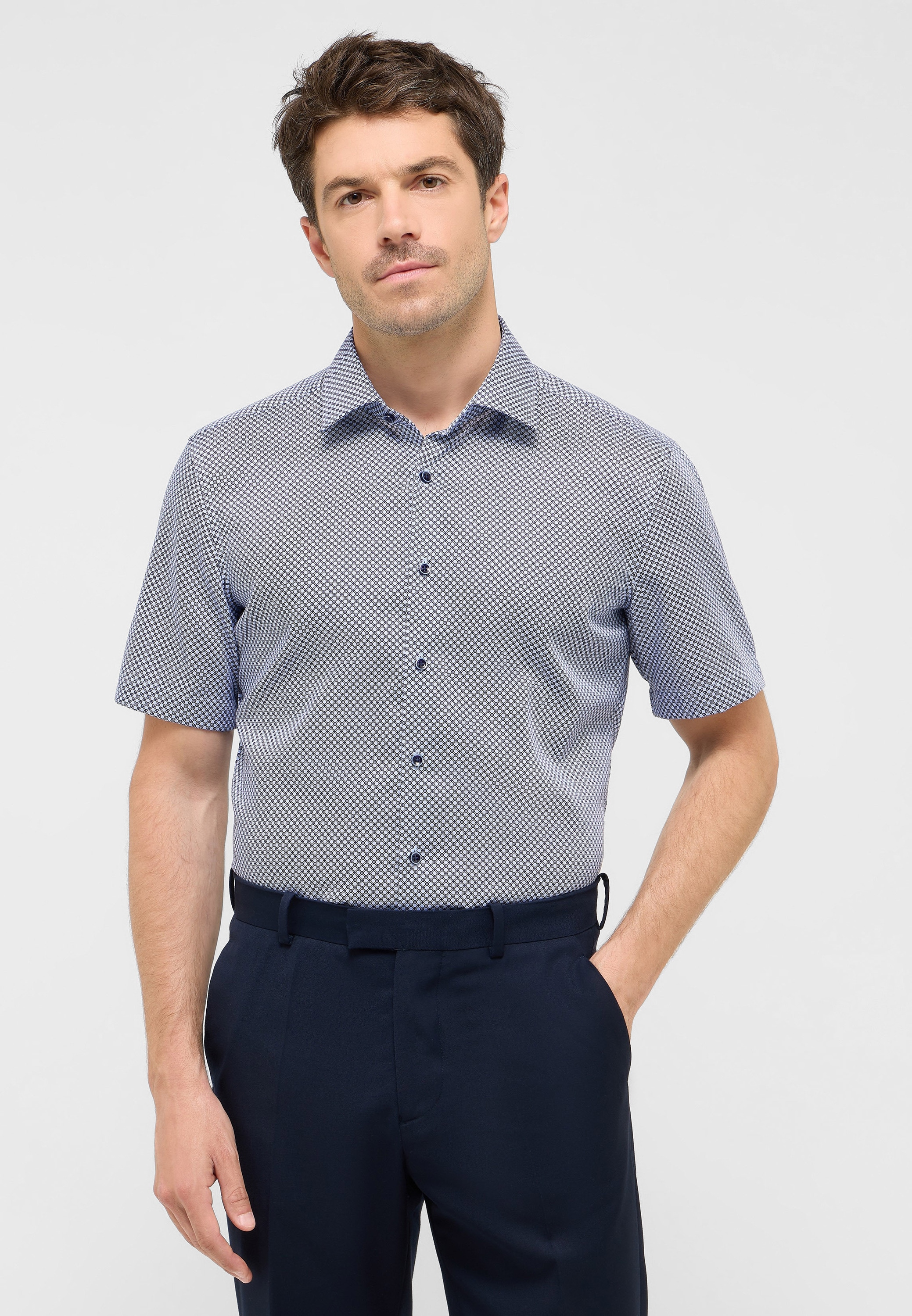 Eterna Kurzarmhemd »SLIM FIT«, NON IRON (bügelfrei)