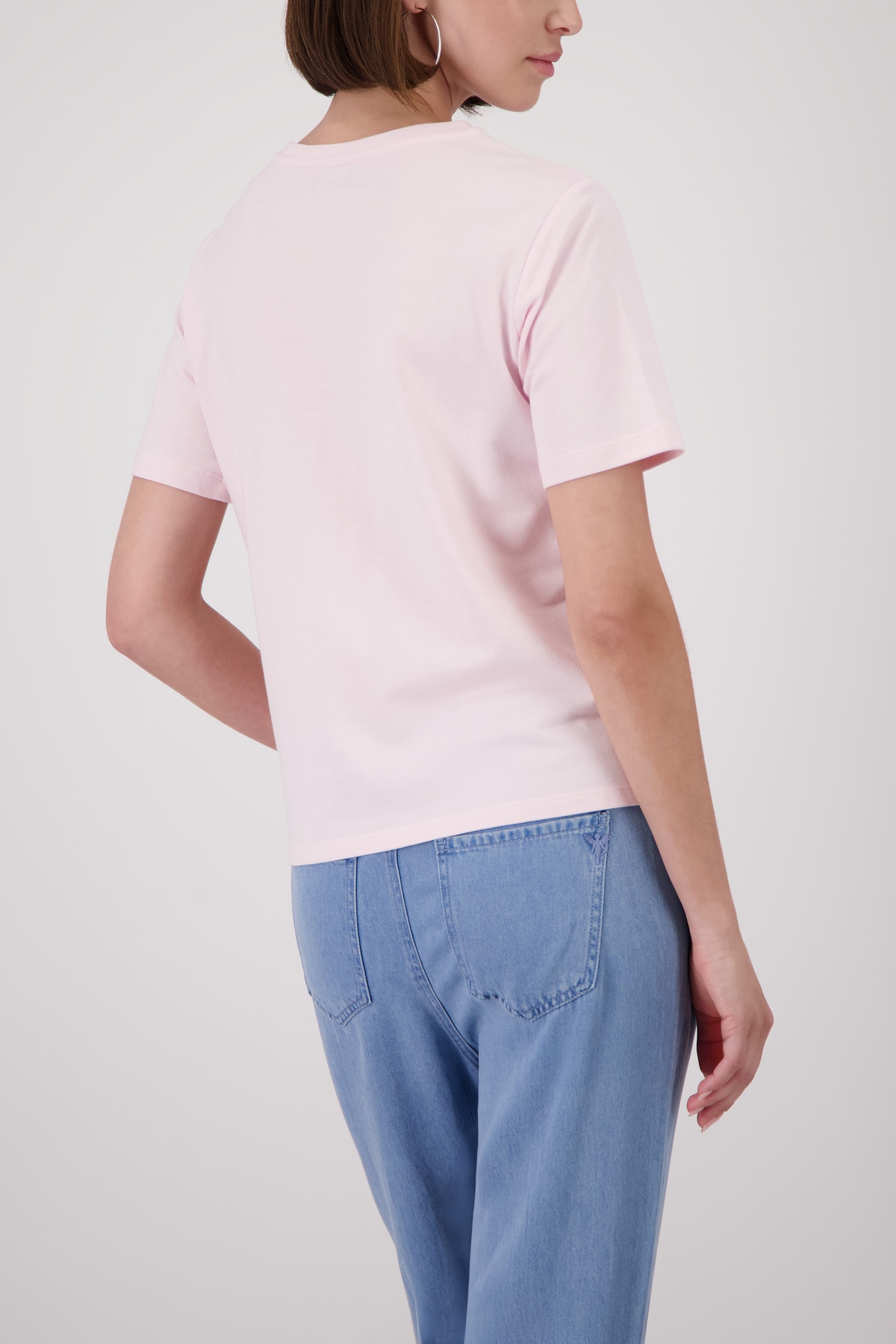 Monari T-Shirt »Shirt Schmuckschrift« Regular fit mit Schmuckschrift