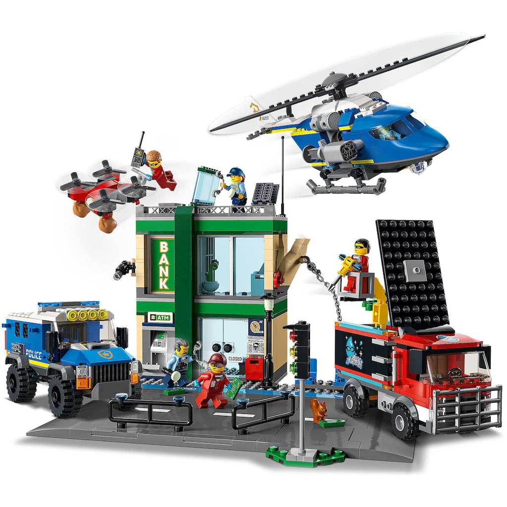 LEGO® Konstruktionsspielsteine »Banküberfall mit Verfolgungsjagd (60317), LEGO® City«, (915 St.)