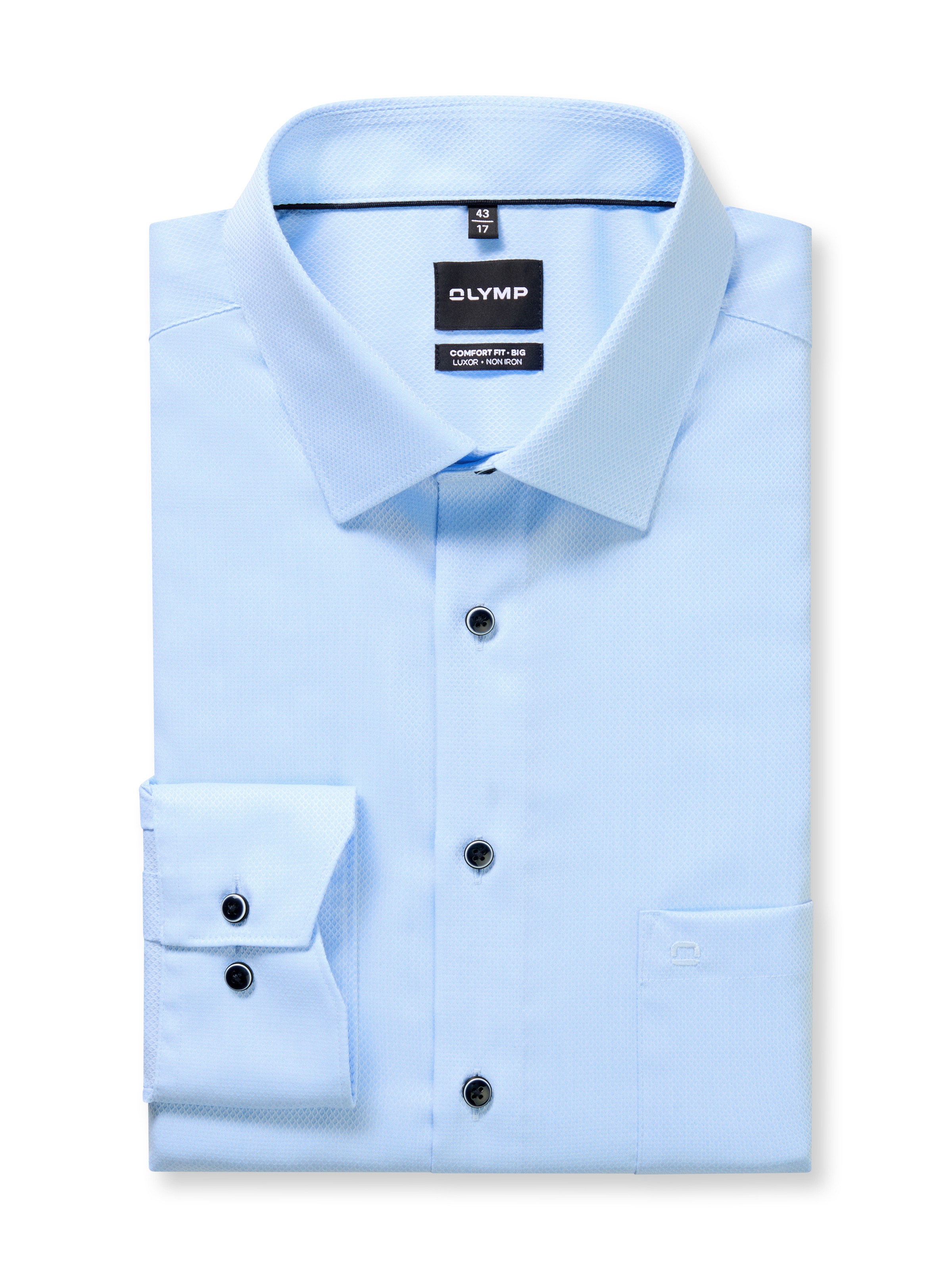 OLYMP Langarmhemd »Luxor Big & Tall« Businesshemd, Große Größen, comfort fit, New-Kentkragen, bügelfrei