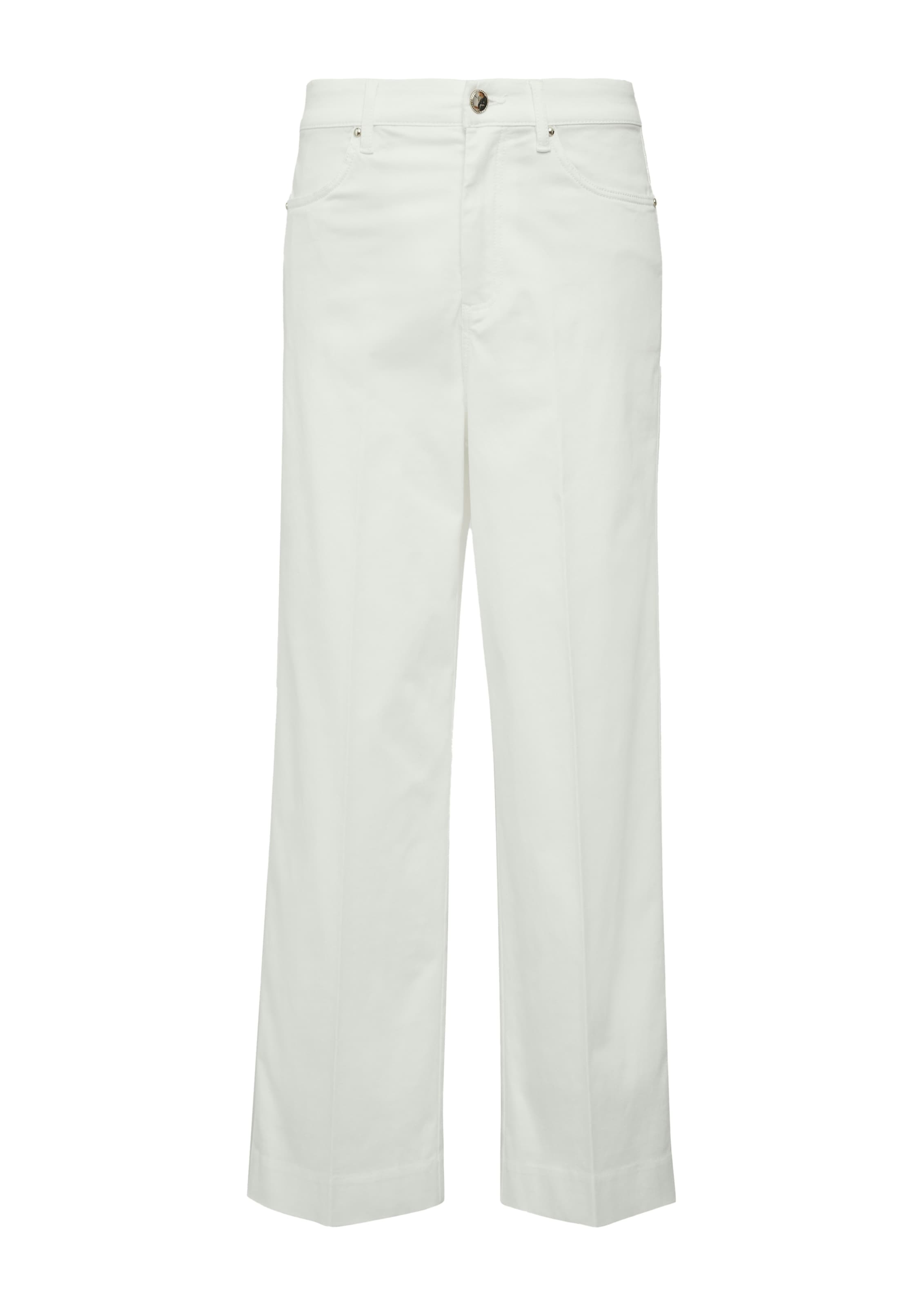 s.Oliver BLACK LABEL 7/8-Jeans mit geradem Bein und Buntfalte