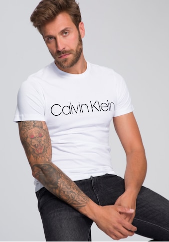 Calvin Klein T-Shirt »COTTON FRONT LOGO«, mit großem Calvin Klein- Schriftzug kaufen
